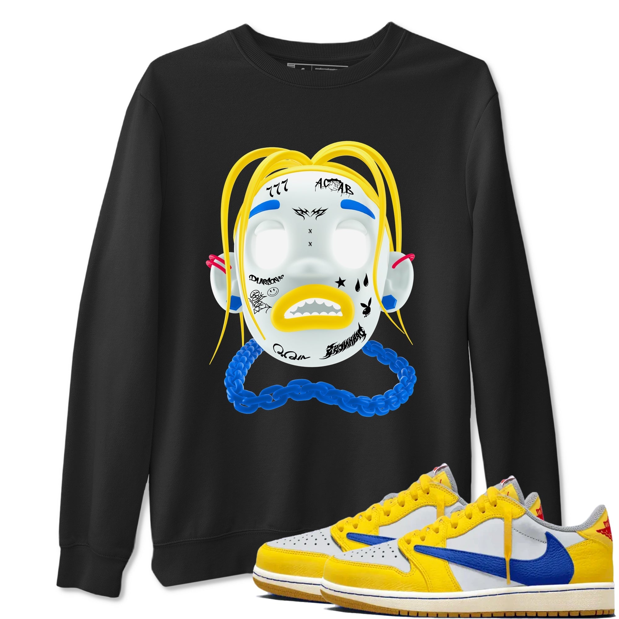 Goosebumps Boy snkmatch Tees - Air Jordan 1 Travis Scott Canary