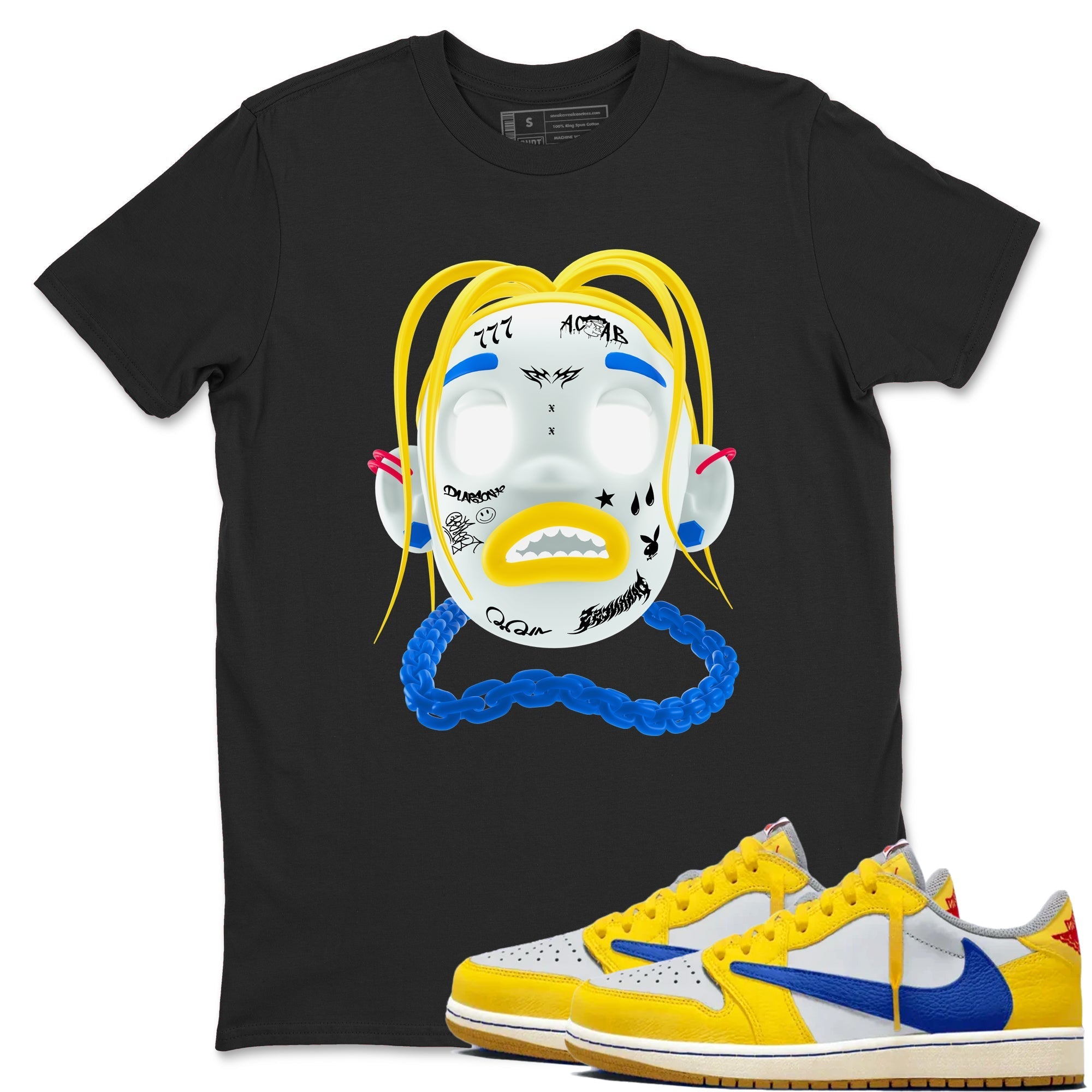 Goosebumps Boy snkmatch Tees - Air Jordan 1 Travis Scott Canary