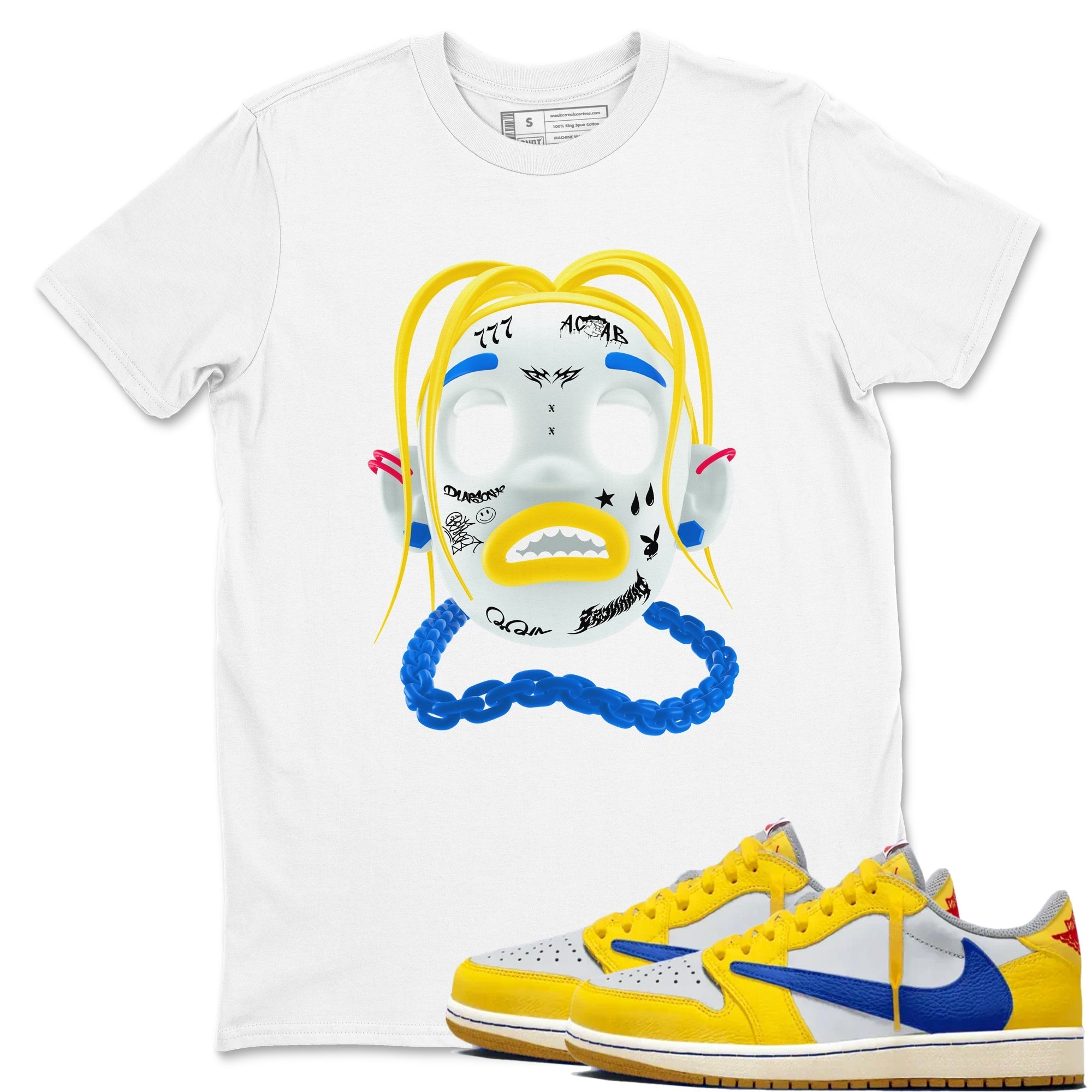 Goosebumps Boy snkmatch Tees - Air Jordan 1 Travis Scott Canary