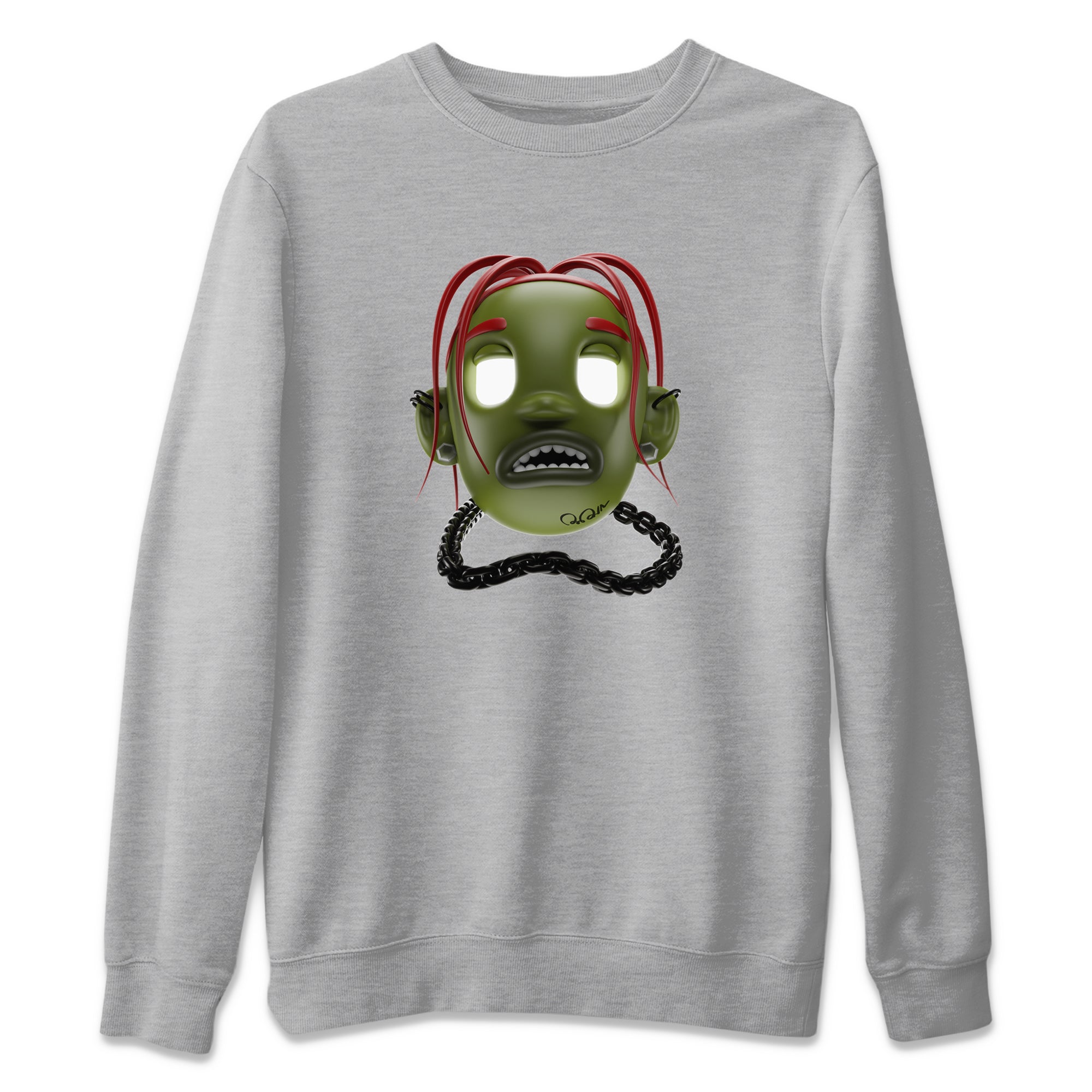 Goosebumps Boy Unisex Tops - Air Jordan 1 Travis Scott Olive