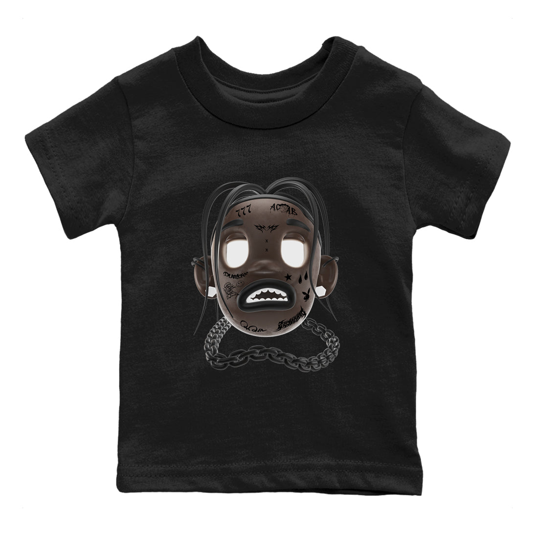 Goosebumps Boy snkmatch Tees Kids - Air Jordan 1 Travis Scott Velvet Brown