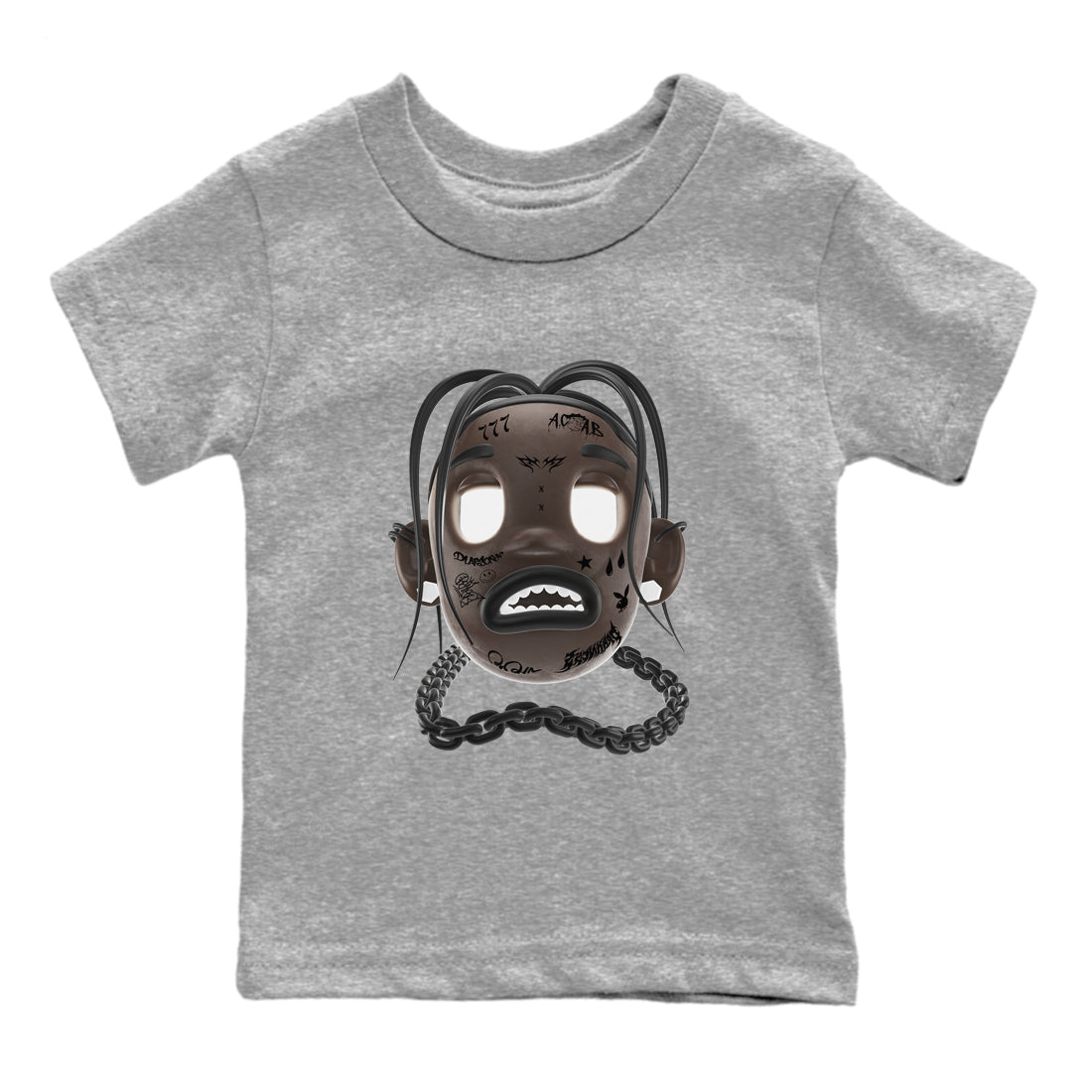Goosebumps Boy snkmatch Tees Kids - Air Jordan 1 Travis Scott Velvet Brown