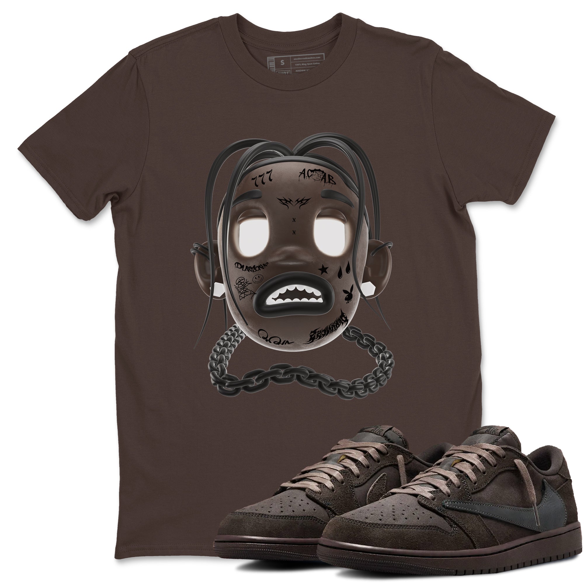 Goosebumps Boy snkmatch Tees - Air Jordan 1 Travis Scott Velvet Brown