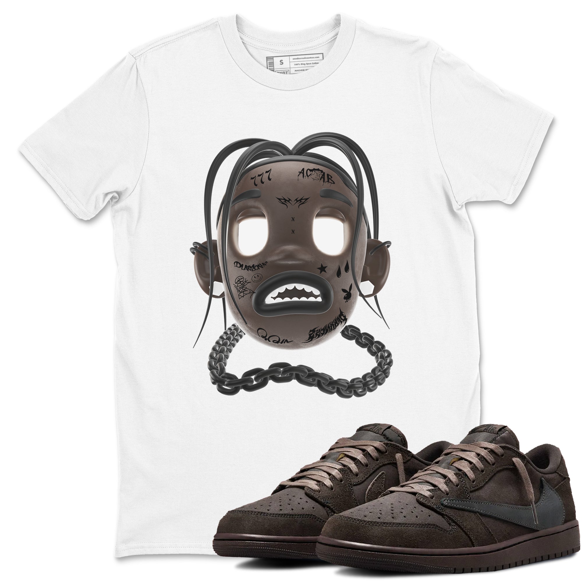 Goosebumps Boy snkmatch Tees - Air Jordan 1 Travis Scott Velvet Brown