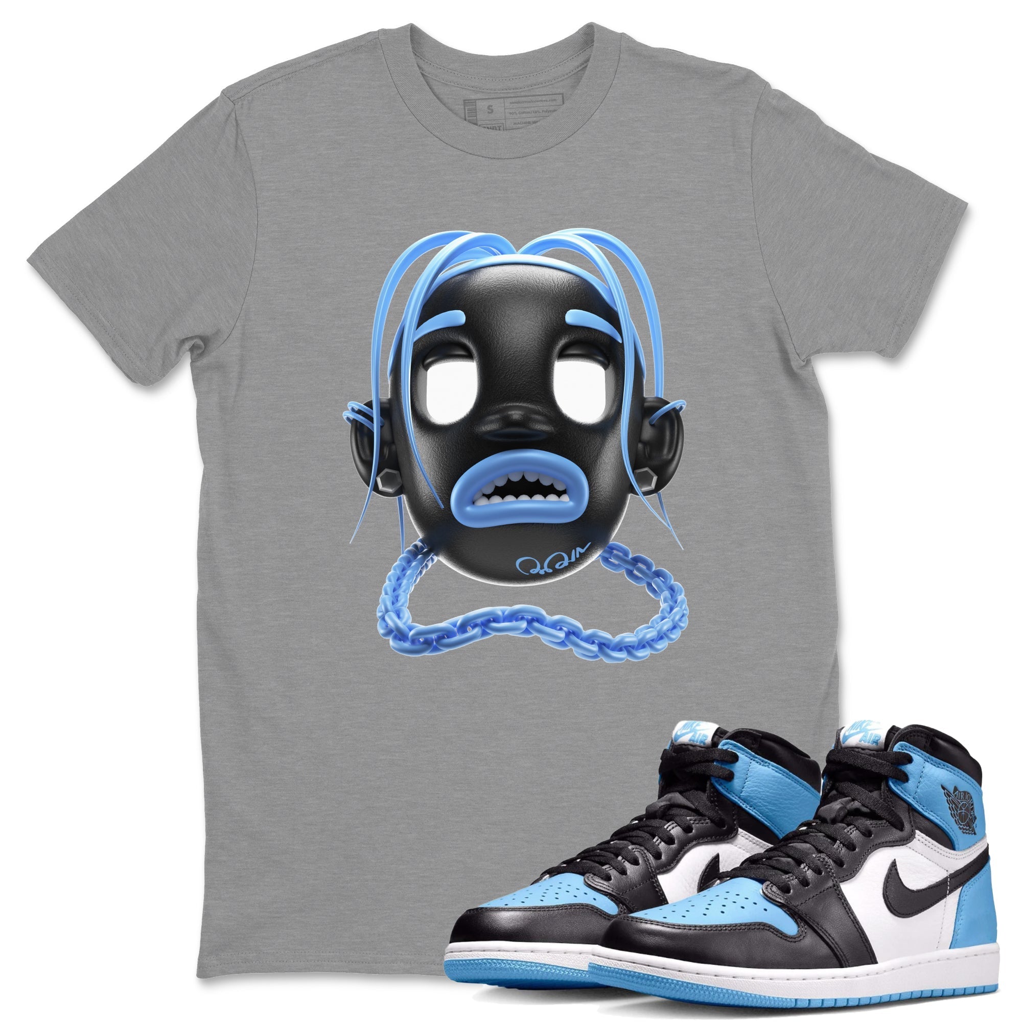 Goosebumps Boy Unisex Tops - Air Jordan 1 UNC Toe
