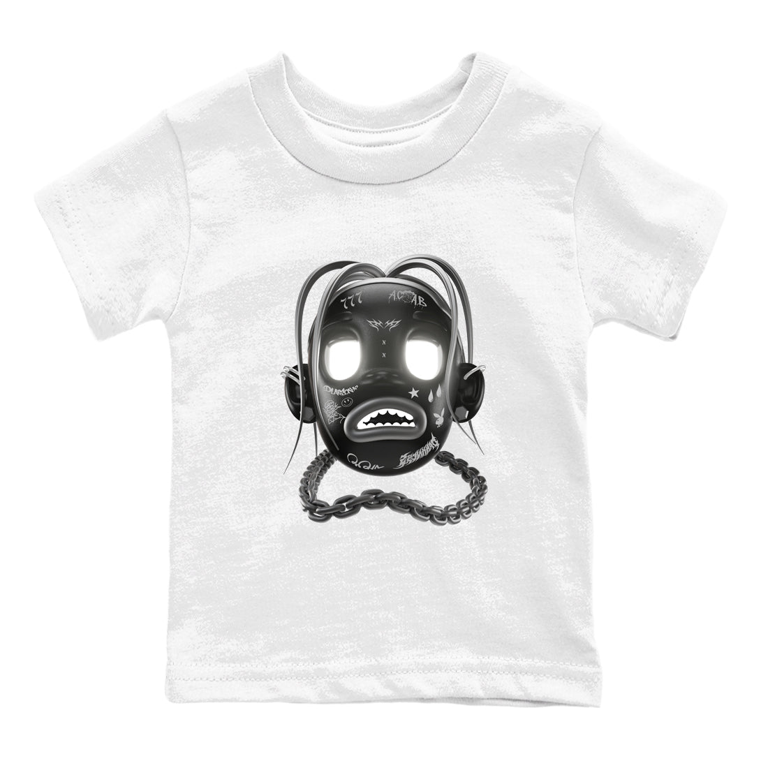 Goosebumps Boy snkmatch Tees Kids - Air Jordan 12 Black Wolf Grey