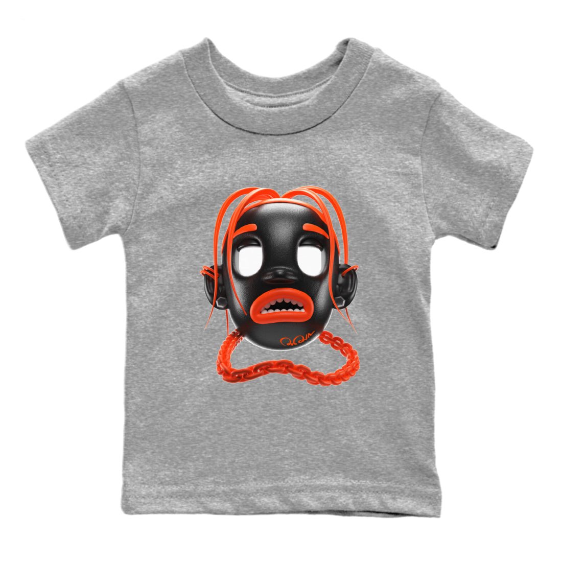 Goosebumps Boy Kids Tops - Air Jordan 12 Brilliant Orange