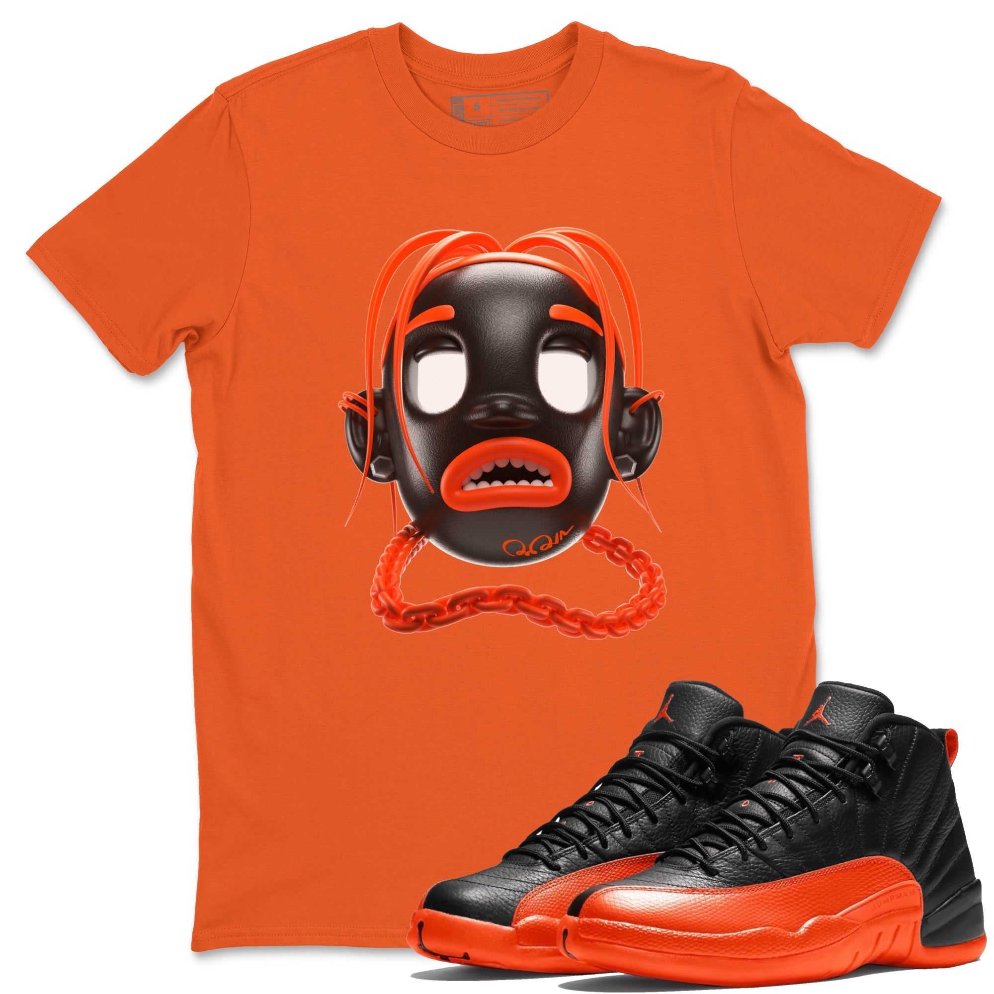 Goosebumps Boy Unisex Tops - Air Jordan 12 Brilliant Orange