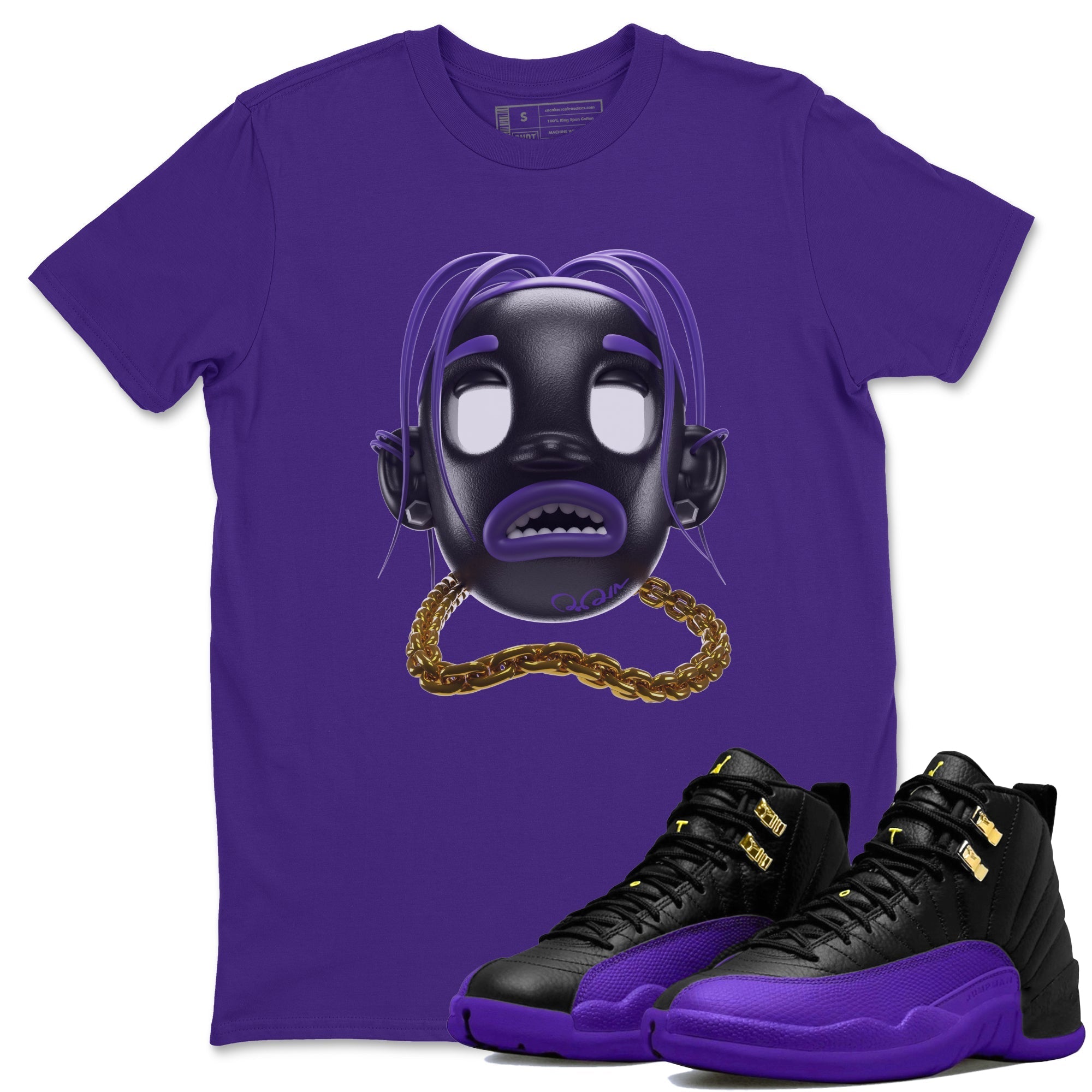 Goosebumps Boy Unisex Tops - Air Jordan 12 Field Purple