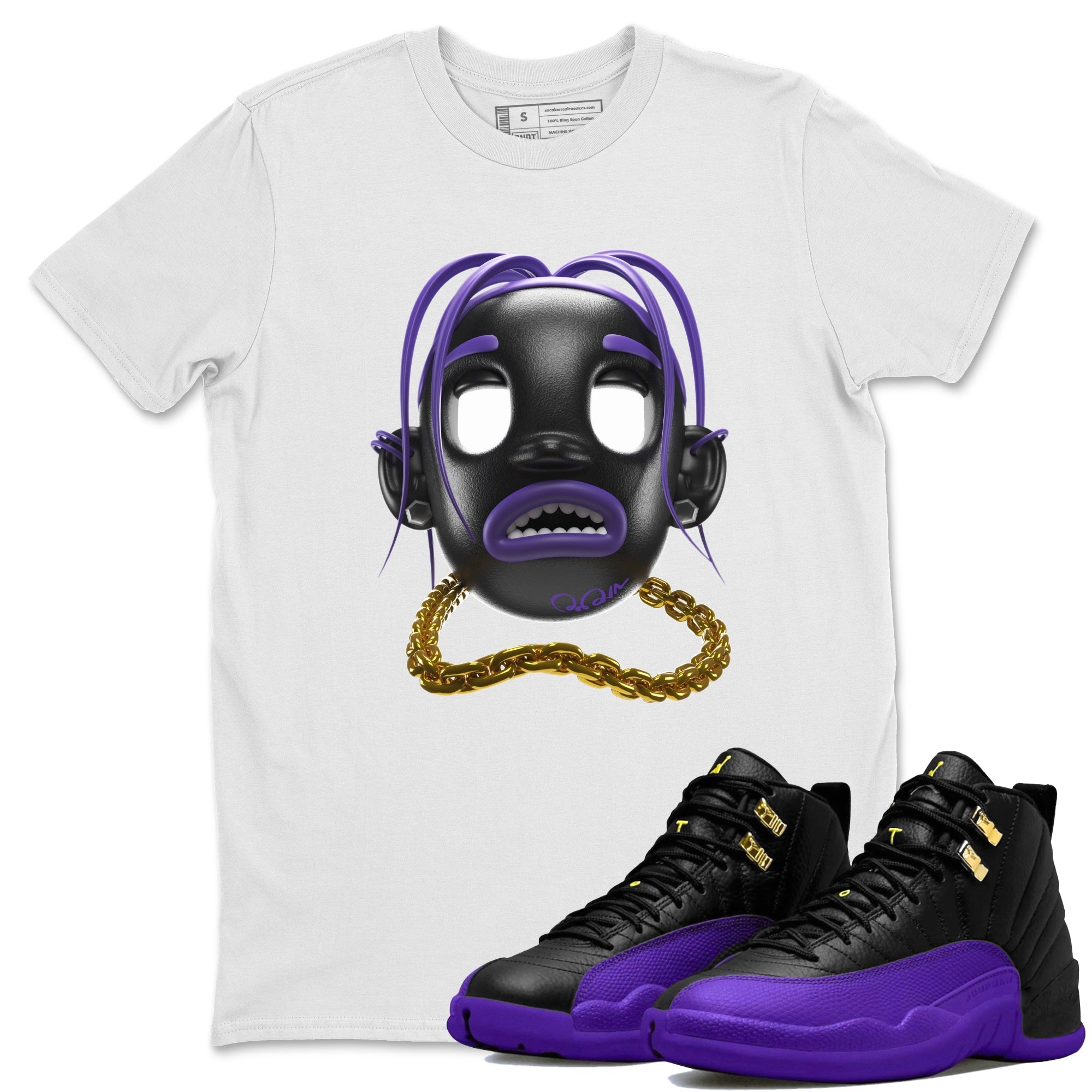Goosebumps Boy Unisex Tops - Air Jordan 12 Field Purple