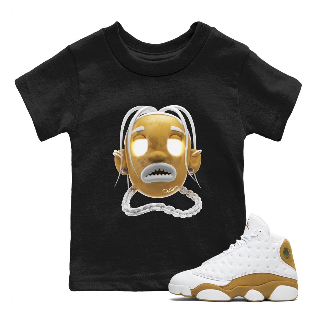 Goosebumps Boy Kids Tops - Air Jordan 13 Wheat