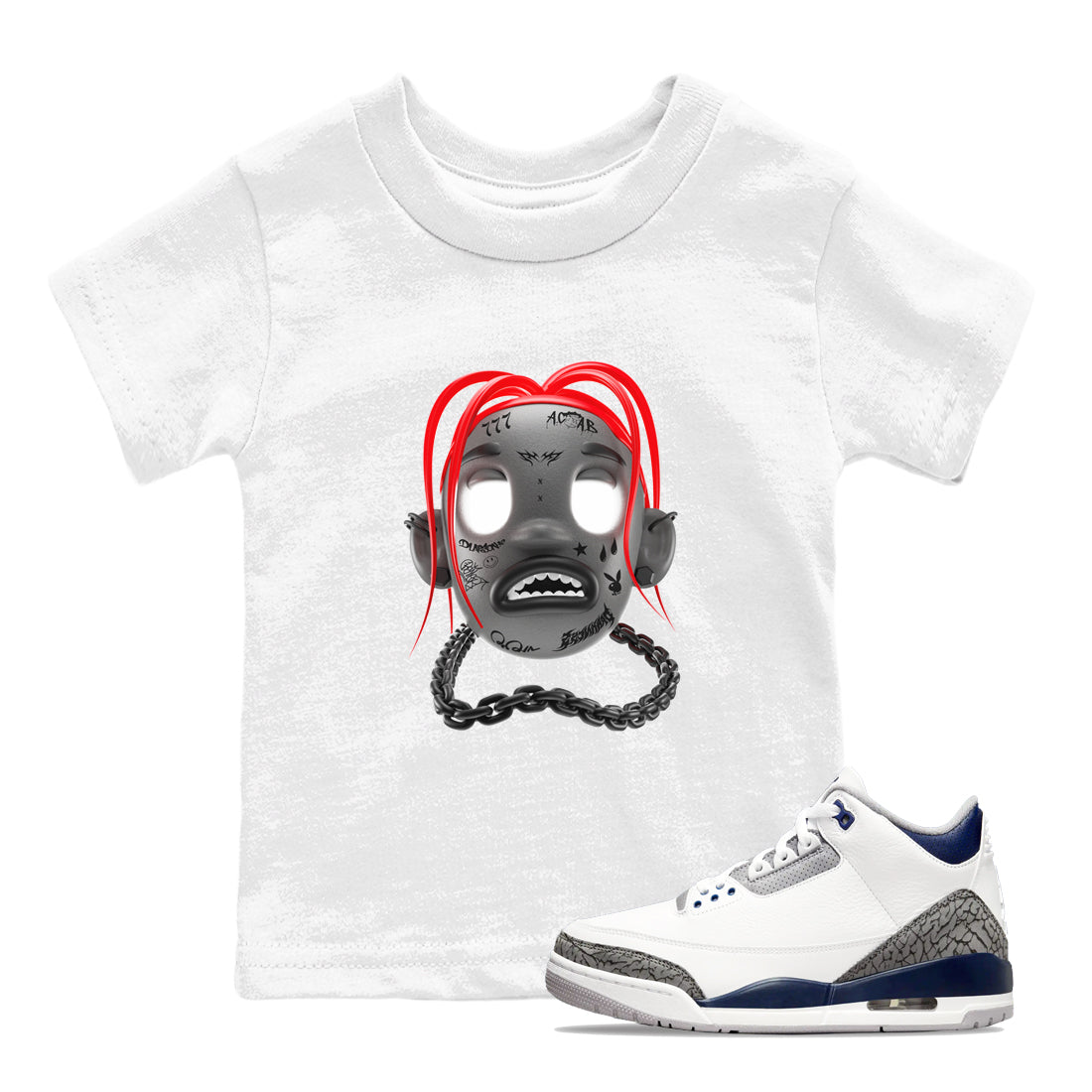 Goosebumps Boy snkmatch Tees Kids - Air Jordan 4 Bred Reimagined