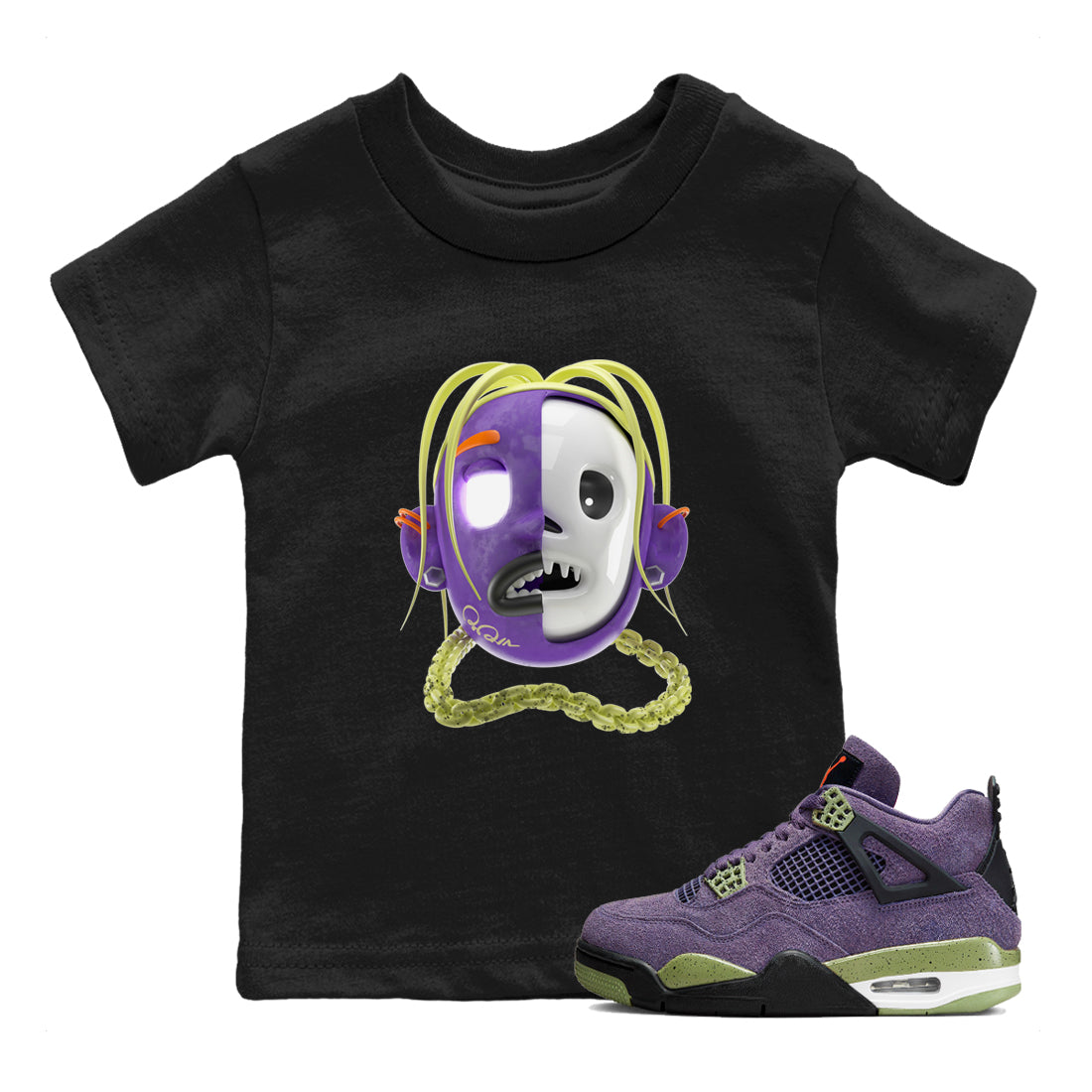Goosebumps Boy snkmatch Tee Kids - Air Jordan 4 Canyon Purple