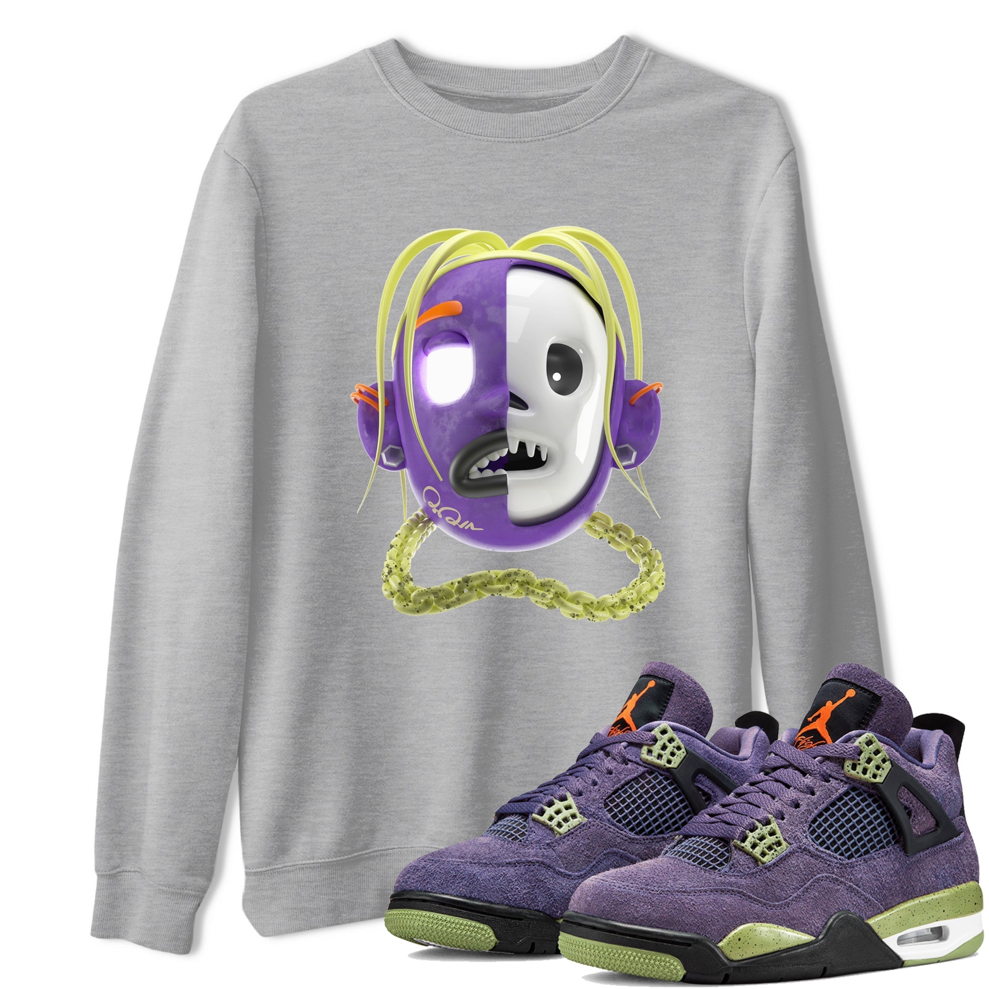 Goosebumps Boy snkmatch Tee - Air Jordan 4 Canyon Purple