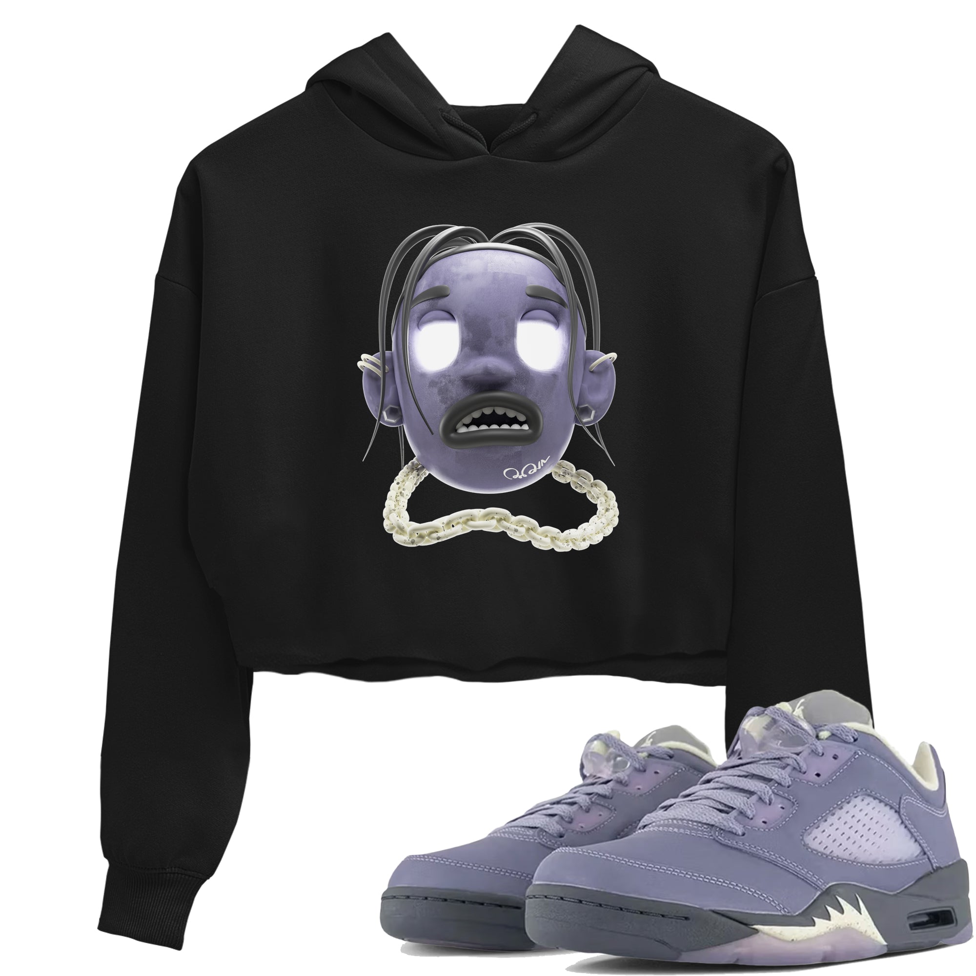 Goosebumps boy Women's Tops - Air Jordan 5 Indigo Haze