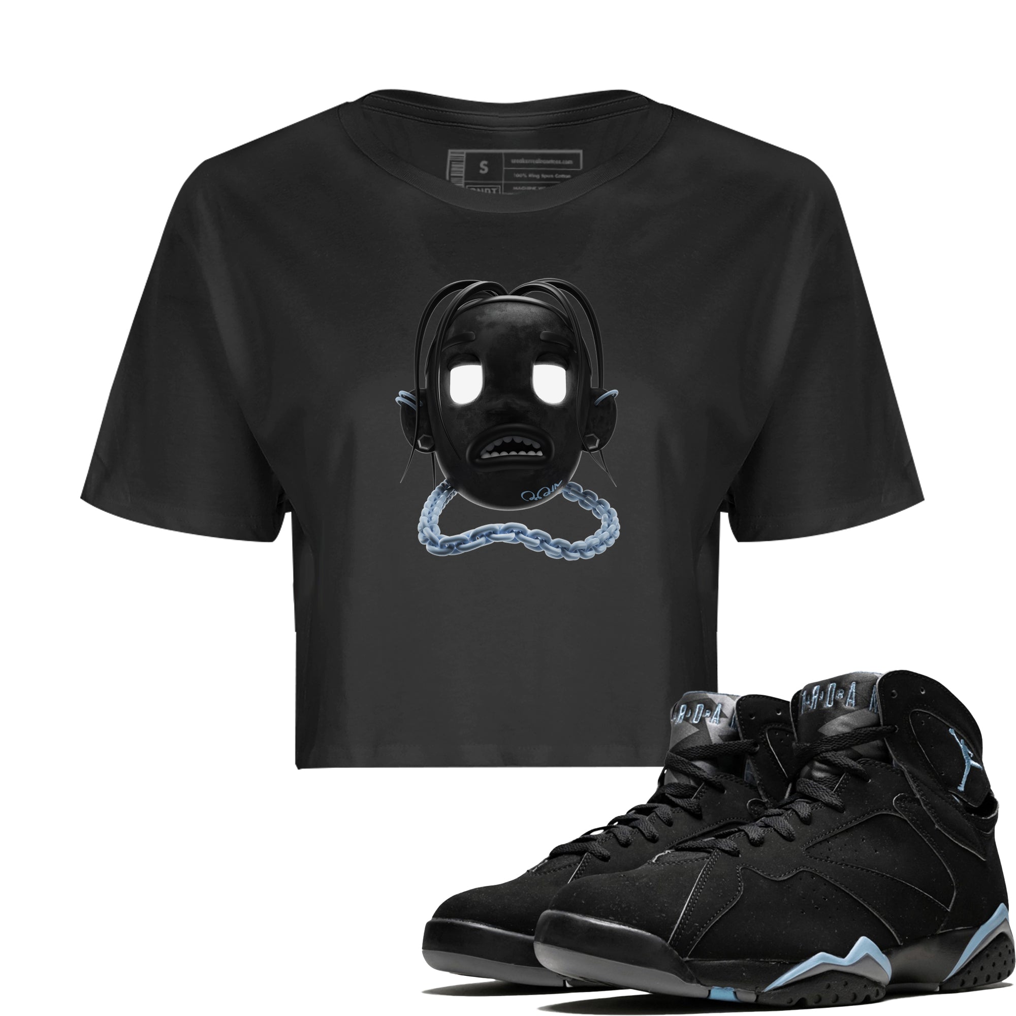 Goosebumps Boy Women's Tops - Air Jordan 7 Chambray