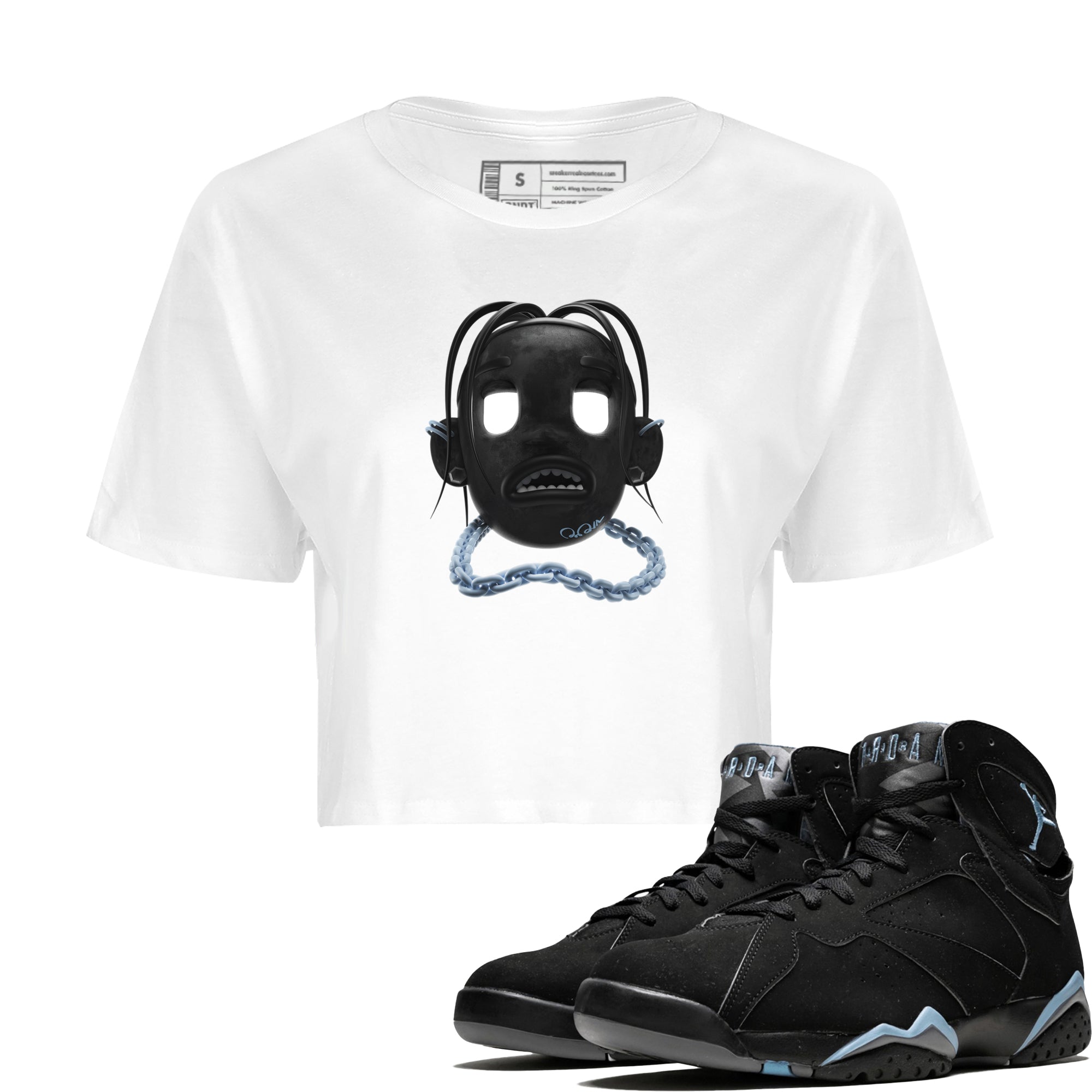 Goosebumps Boy Women's Tops - Air Jordan 7 Chambray