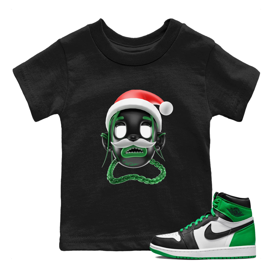 Goosebumps Boy Christmas Edition snkmatch Tee Kids - Air Jordan 1 Celtics