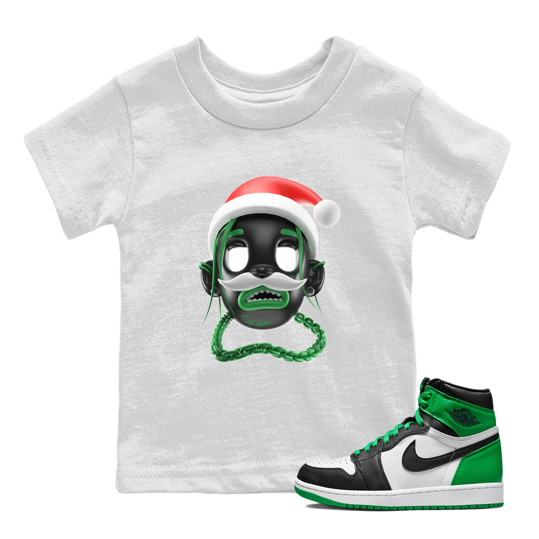 Goosebumps Boy Christmas Edition snkmatch Tee Kids - Air Jordan 1 Celtics