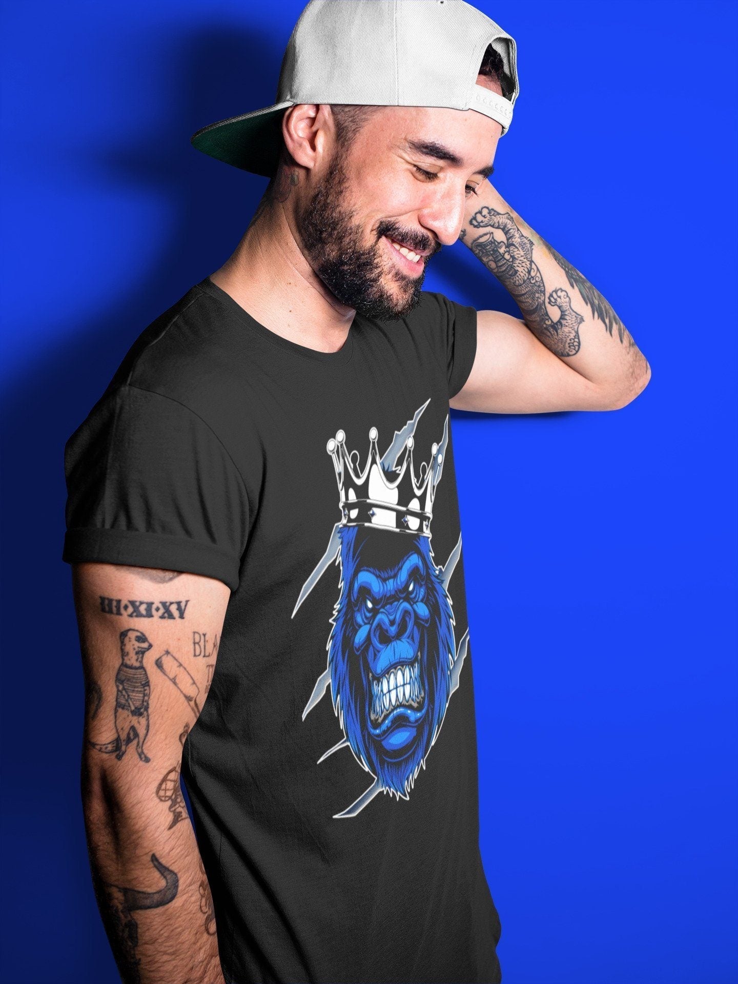 Gorilla Unisex Tops - Air Jordan 3 Racer Blue
