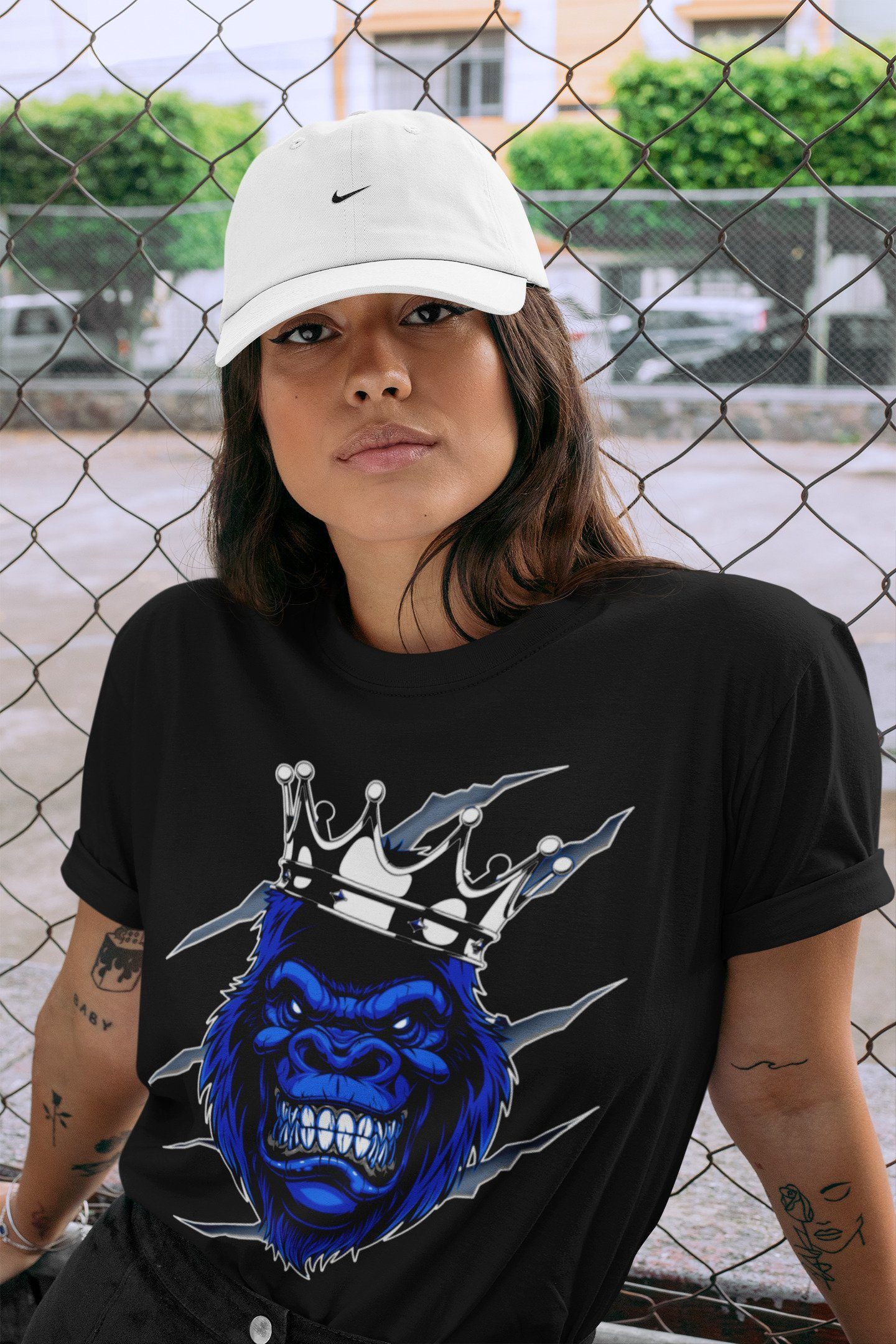 Gorilla Unisex Tops - Air Jordan 3 Racer Blue