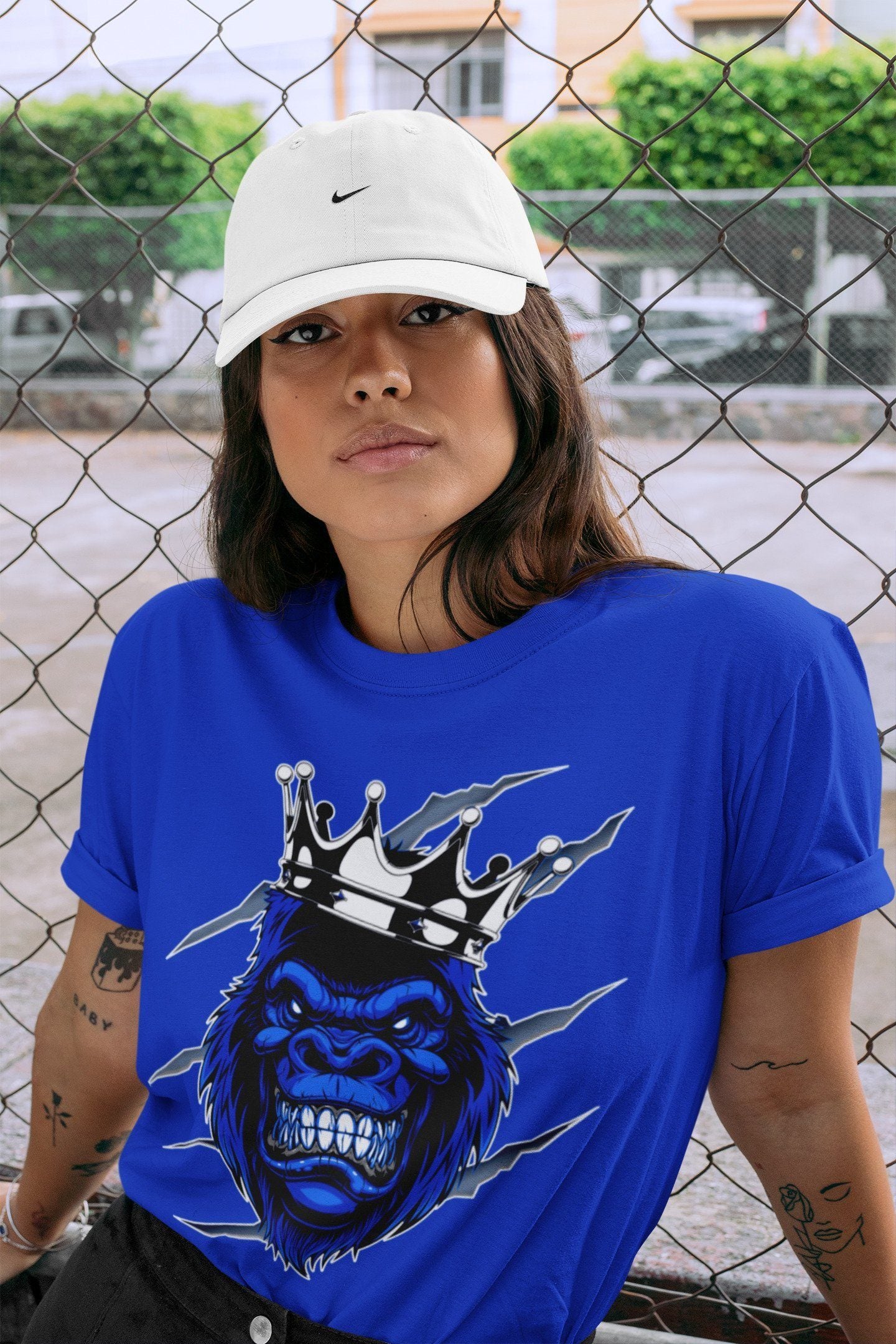 Gorilla Unisex Tops - Air Jordan 3 Racer Blue