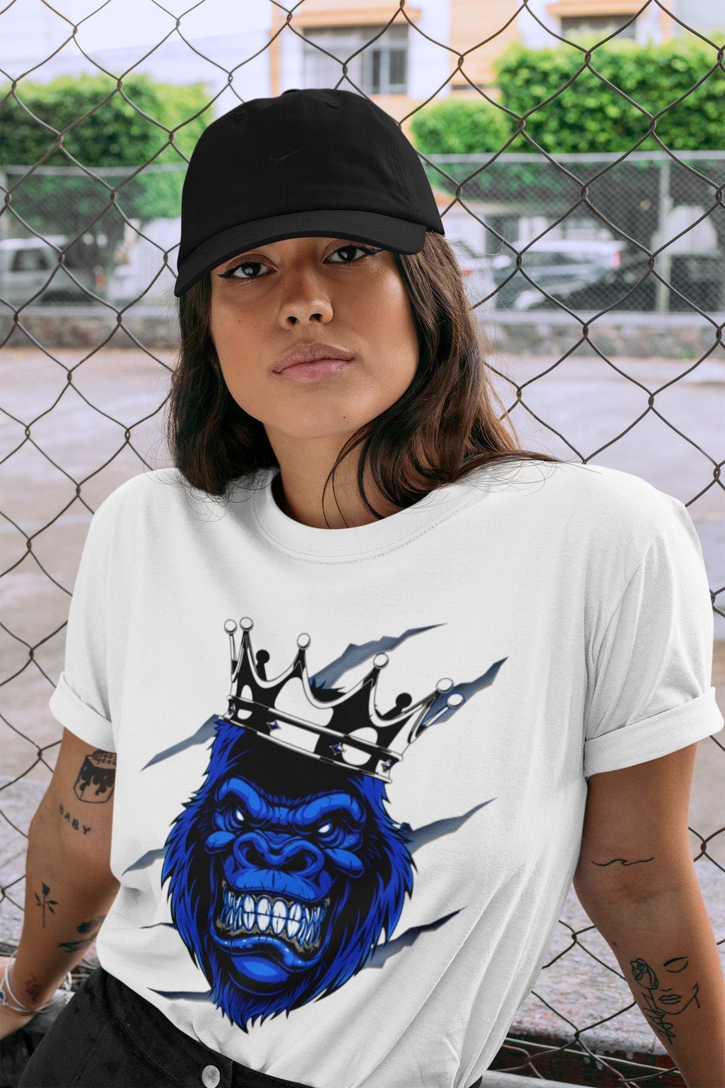 Gorilla Unisex Tops - Air Jordan 3 Racer Blue