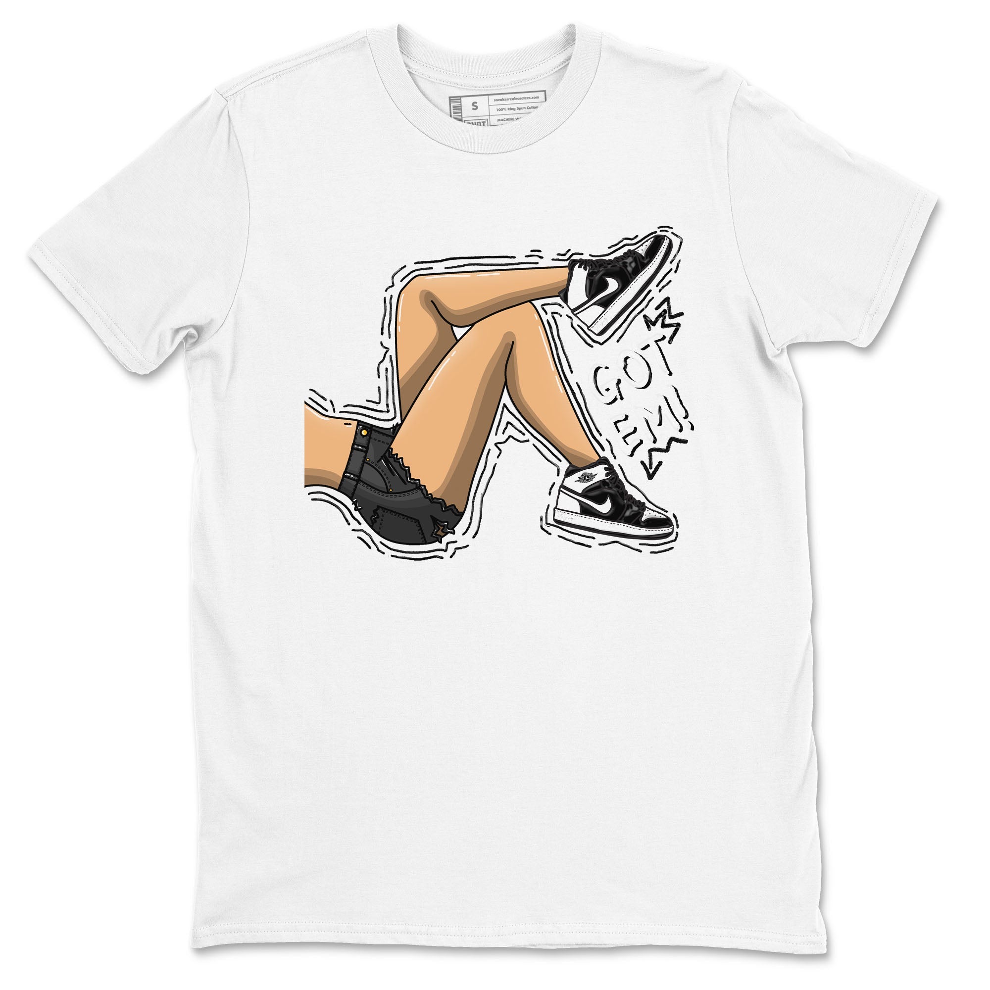 Got Em Legs snkmatch Tees - Air Jordan 1 Black White