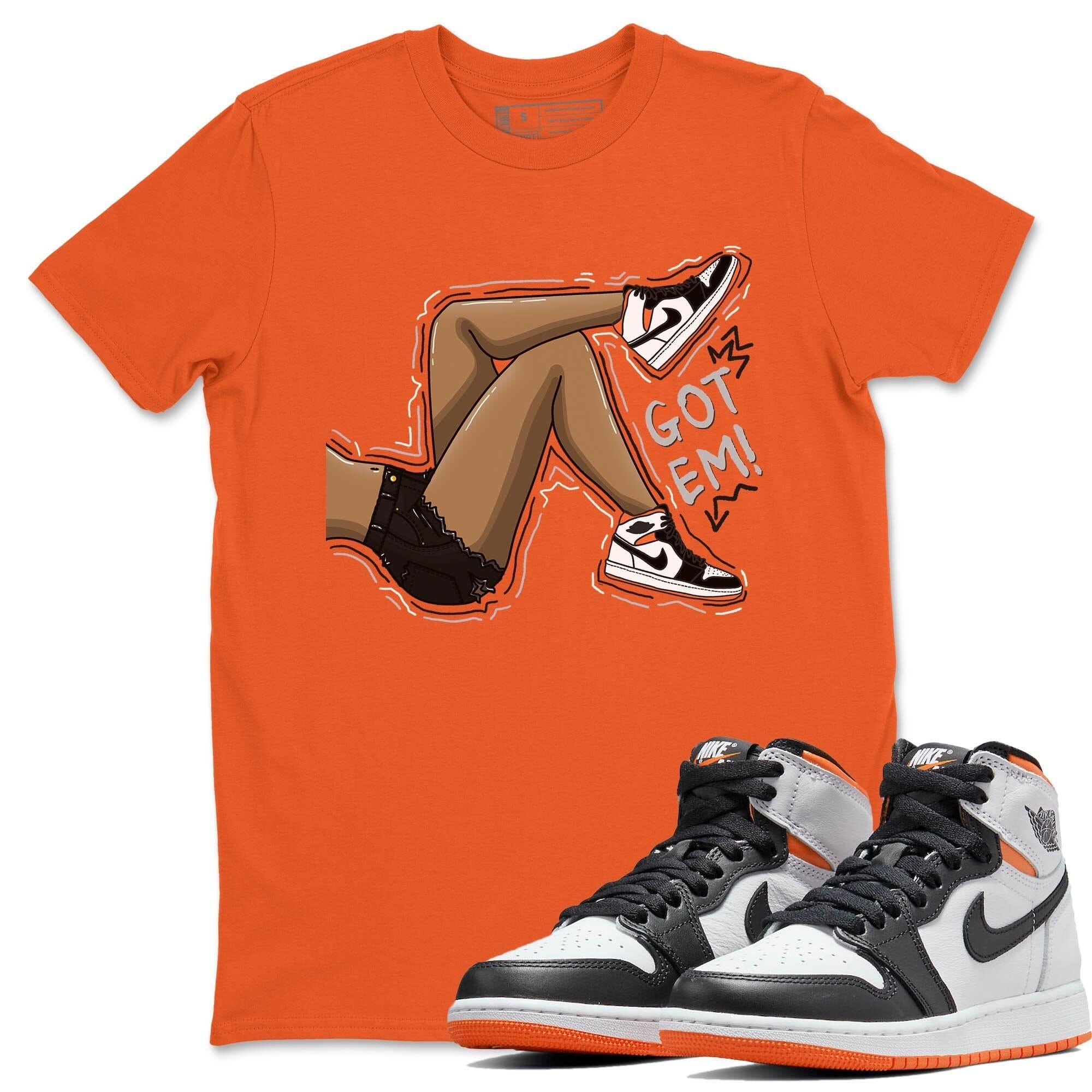 Got Em Legs Unisex Tops - Air Jordan 1 Electro Orange