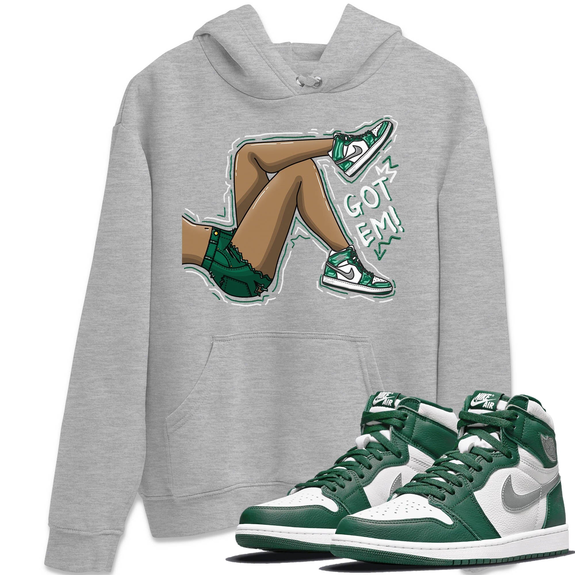 Got Em Legs Unisex Tops - Air Jordan 1 Gorge Green