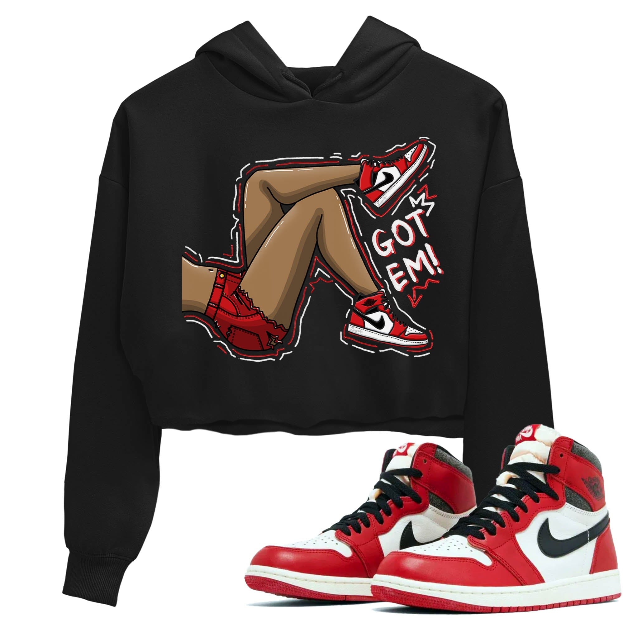 Got Em Legs Women's Tops - Air Jordan 1 Lost & Found