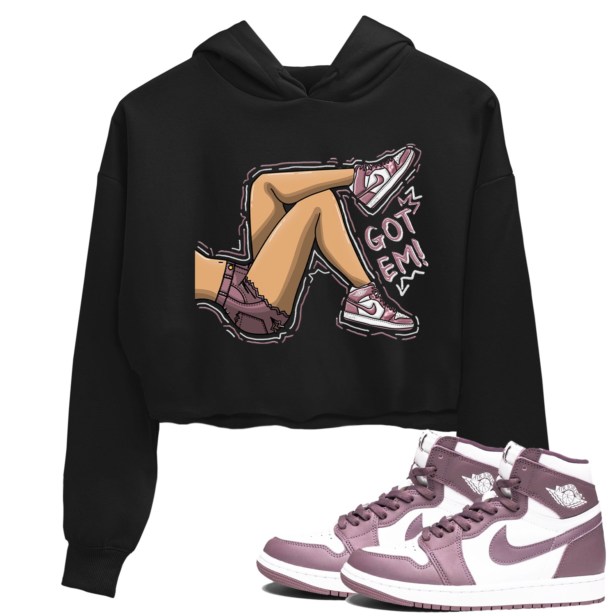 Got Em Legs snkmatch Women's Top - Air Jordan 1 Mauve