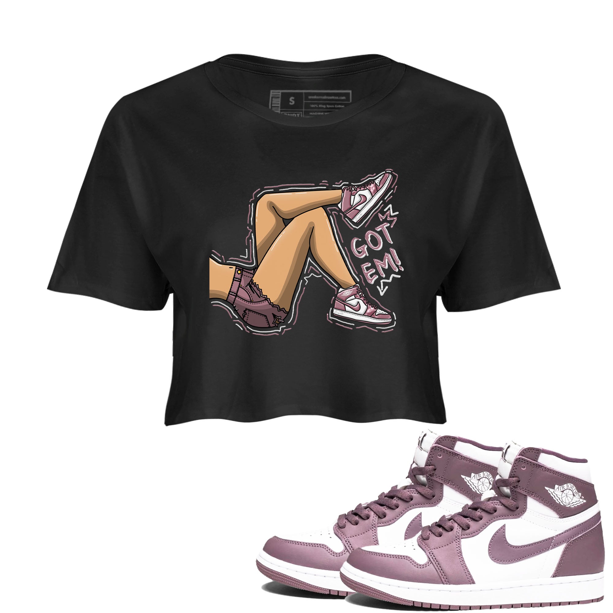 Got Em Legs snkmatch Women's Top - Air Jordan 1 Mauve