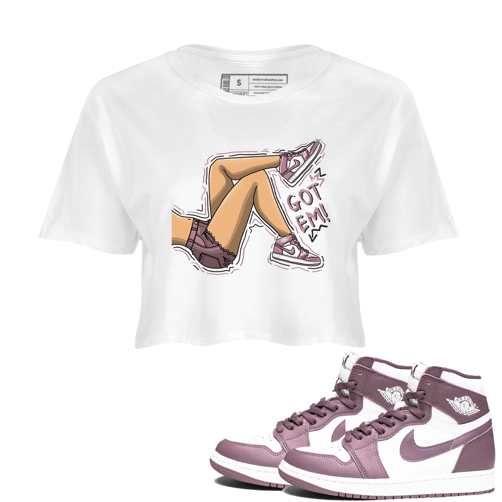 Got Em Legs snkmatch Women's Top - Air Jordan 1 Mauve