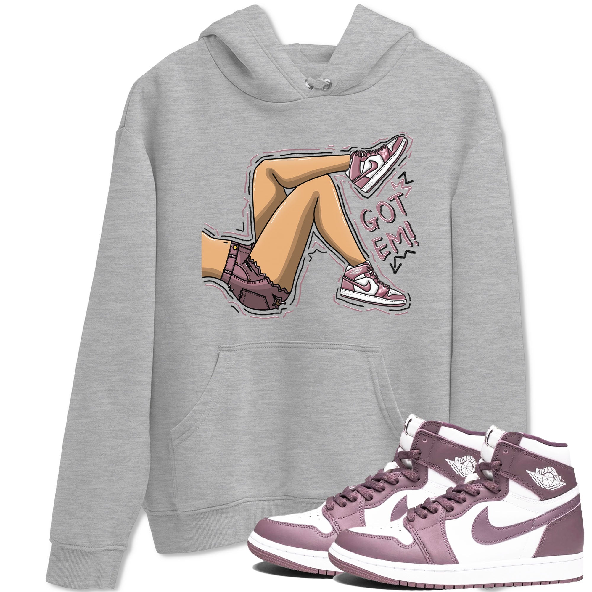 Got Em Legs snkmatch Tee - Air Jordan 1 Mauve