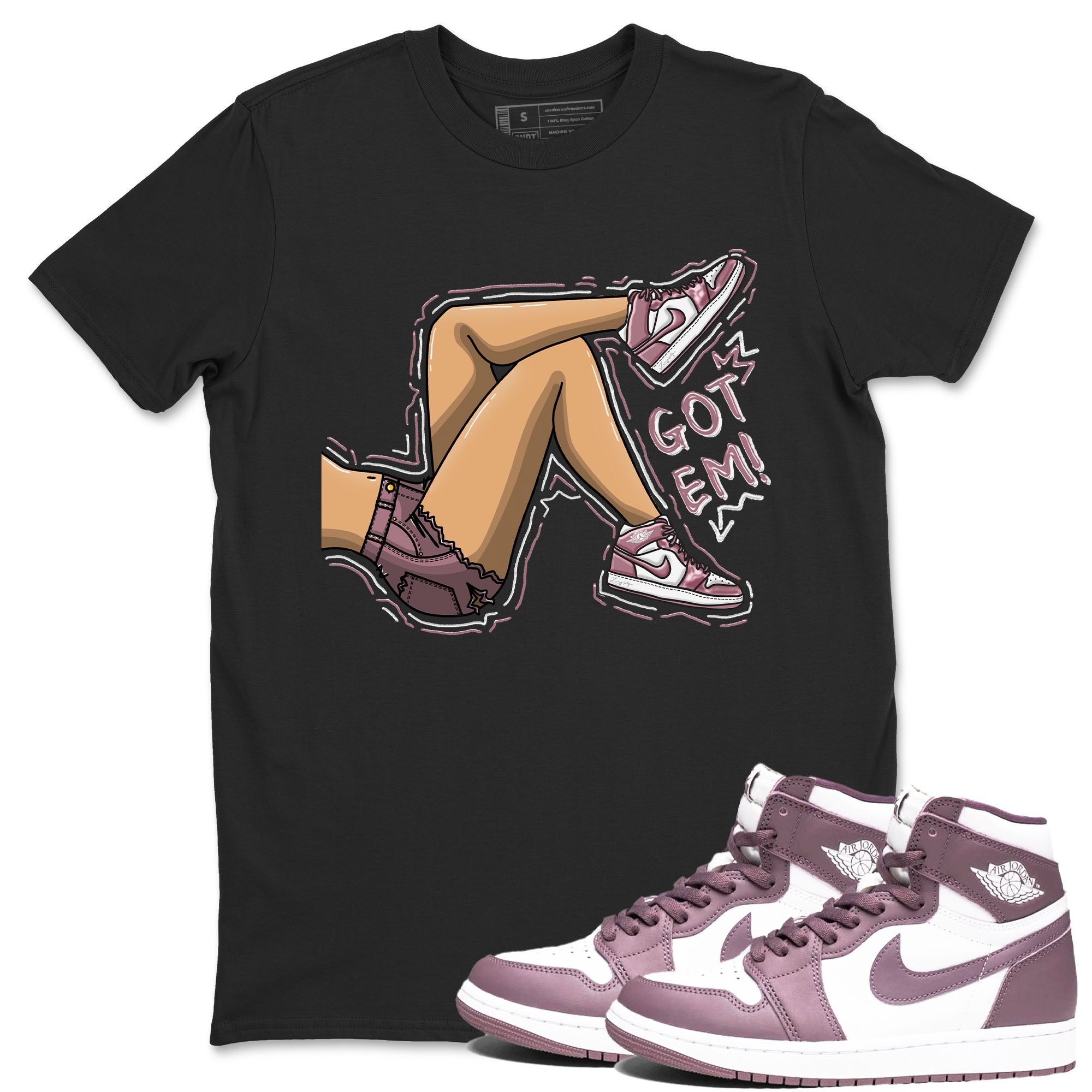 Got Em Legs snkmatch Tee - Air Jordan 1 Mauve