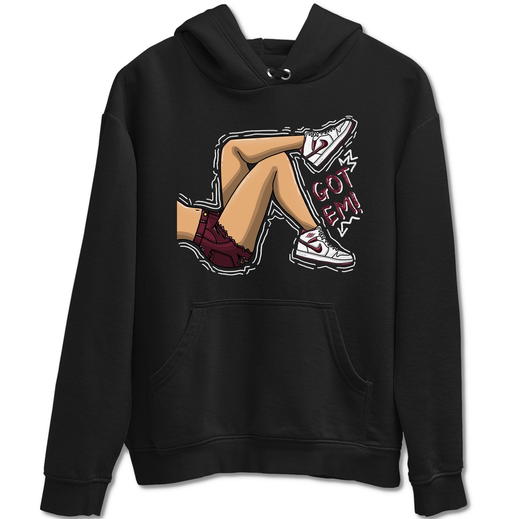Got Em Legs snkmatch Tees - Air Jordan 1 Metallic Burgundy