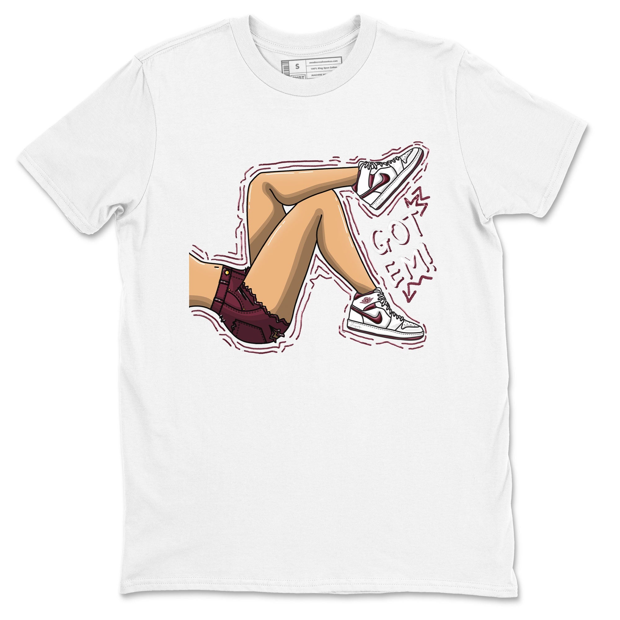 Got Em Legs snkmatch Tees - Air Jordan 1 Metallic Burgundy