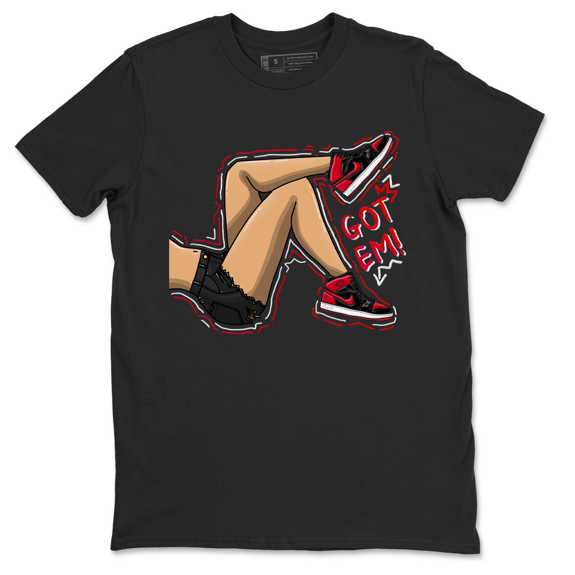 Got Em Legs snkmatch Tee - Air Jordan 1 Satin Bred