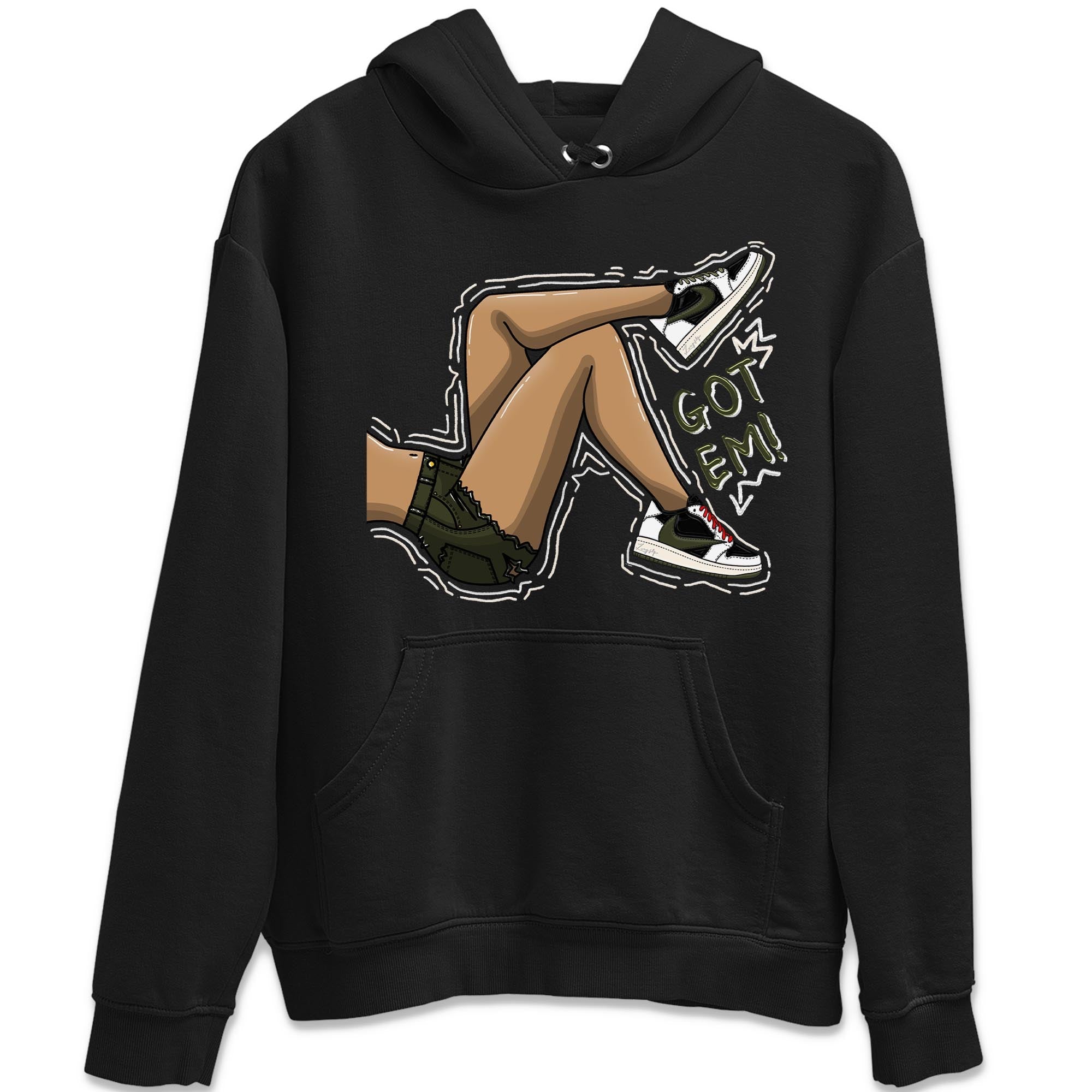 Got Em Legs Unisex Tops - Air Jordan 1 Travis Scott Olive