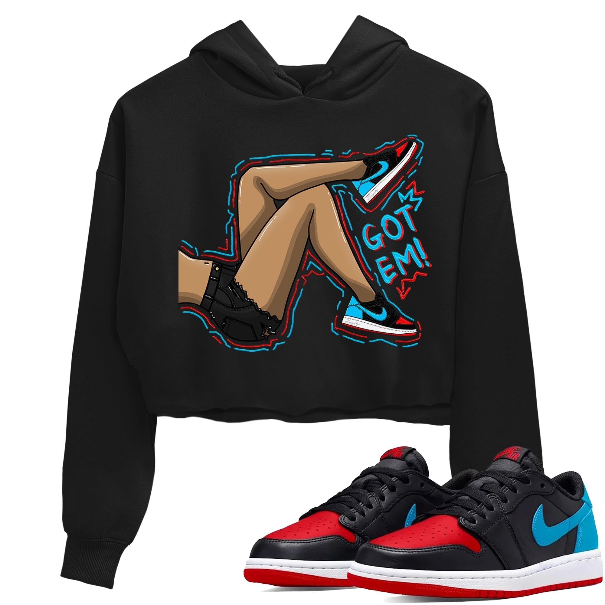 Got Em Legs snkmatch Women's Top - Air Jordan 1 UNC to Chicago