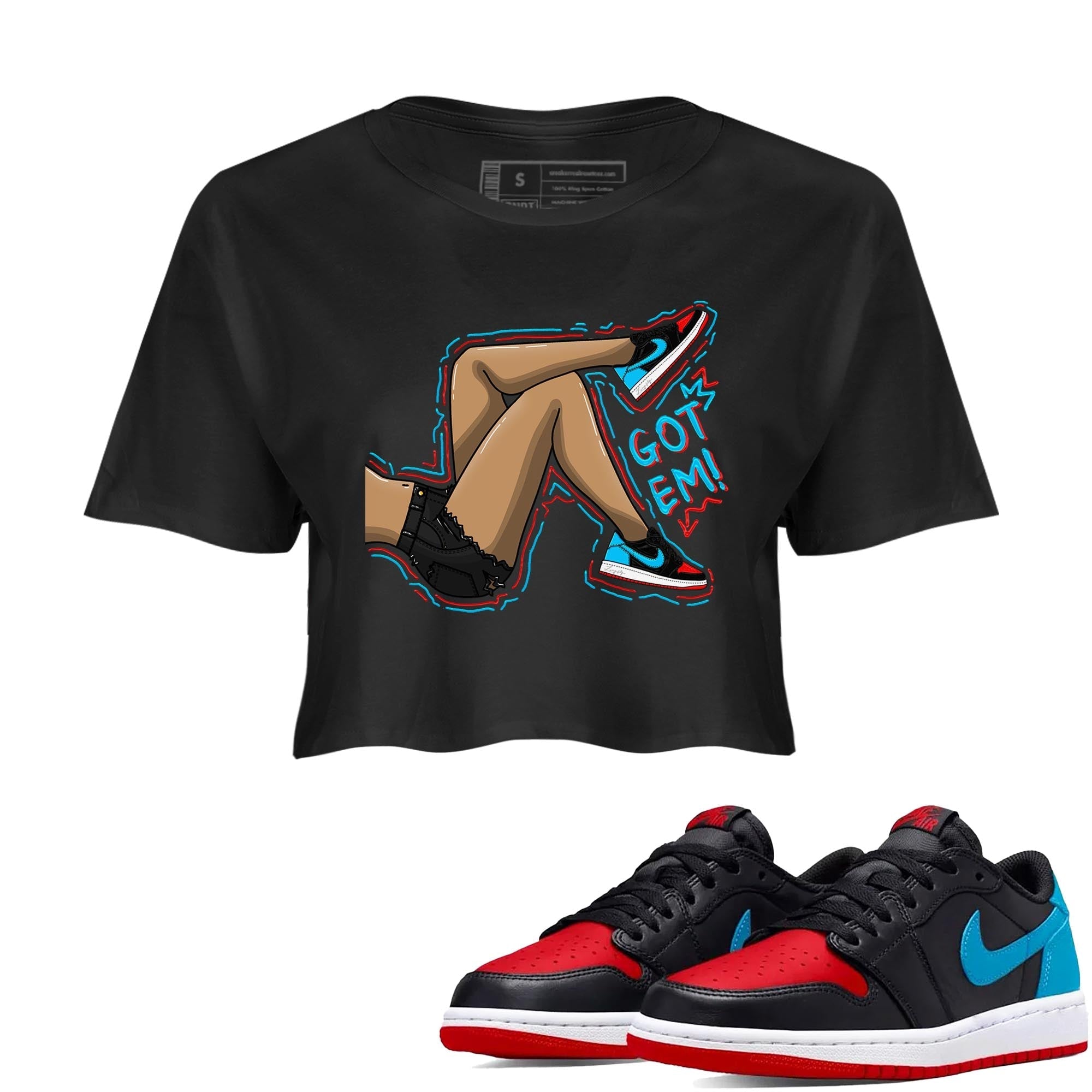 Got Em Legs snkmatch Women's Top - Air Jordan 1 UNC to Chicago