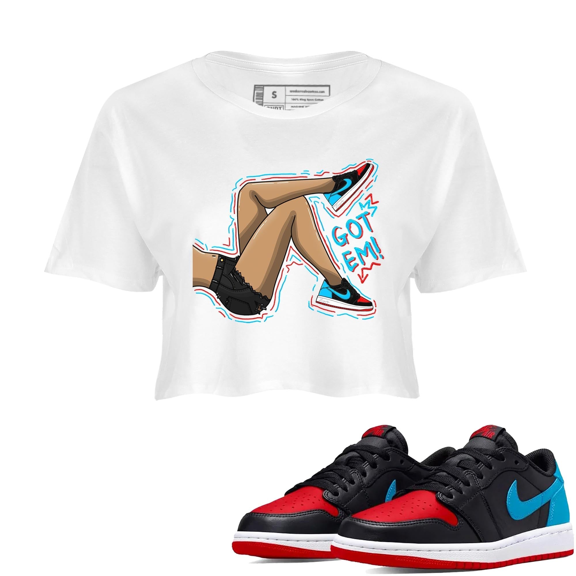 Got Em Legs snkmatch Women's Top - Air Jordan 1 UNC to Chicago
