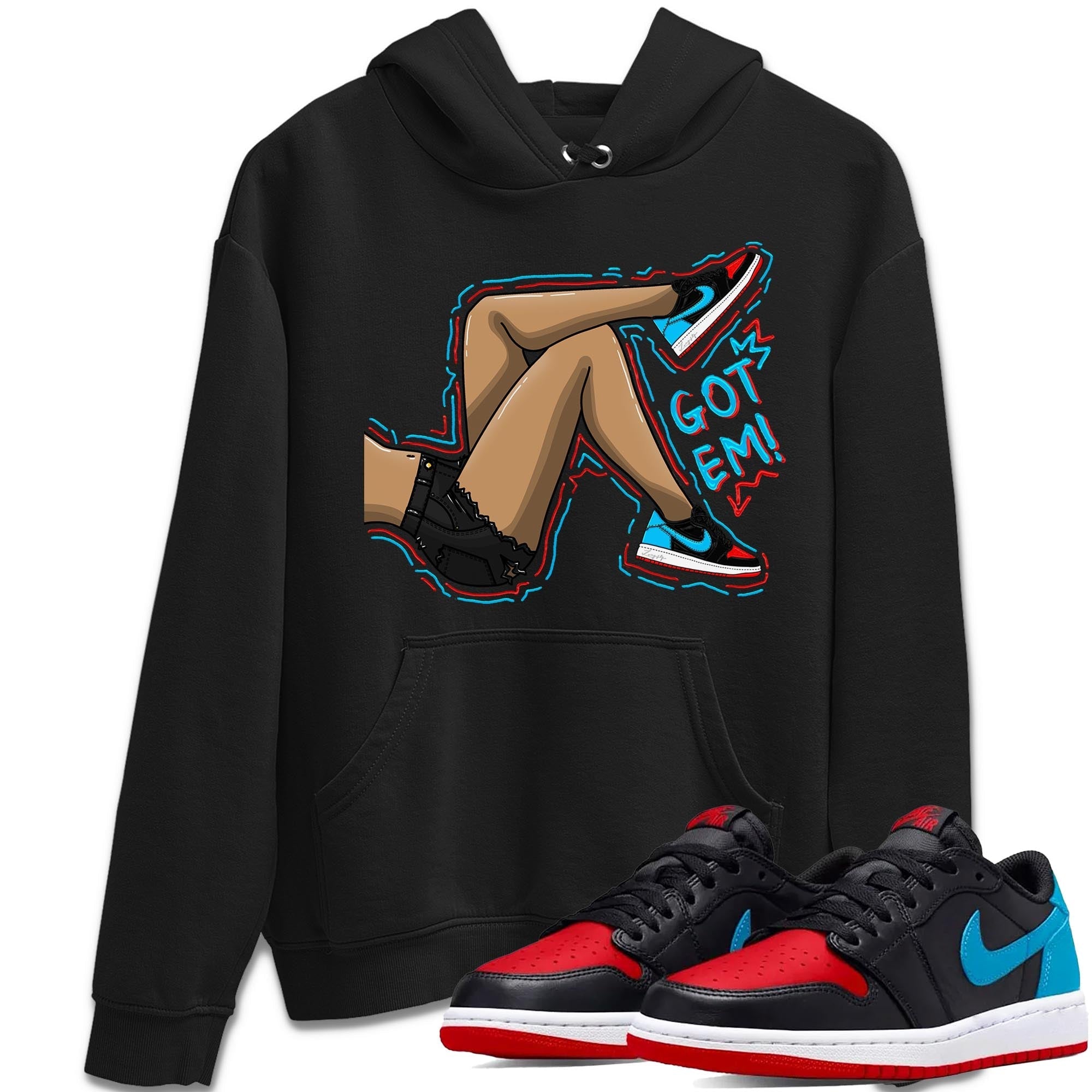 Got Em Legs snkmatch Tee - Air Jordan 1 UNC to Chicago