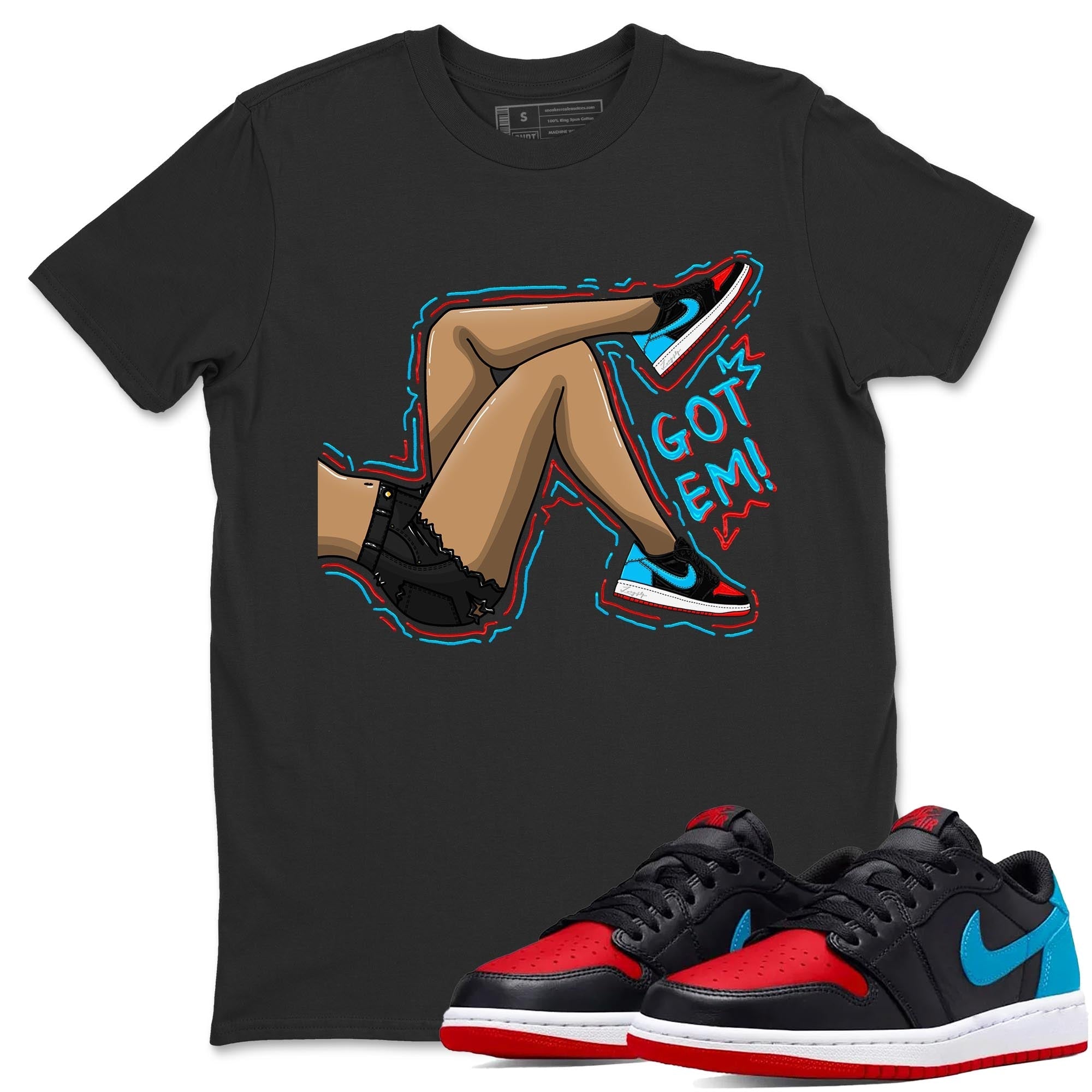 Got Em Legs snkmatch Tee - Air Jordan 1 UNC to Chicago