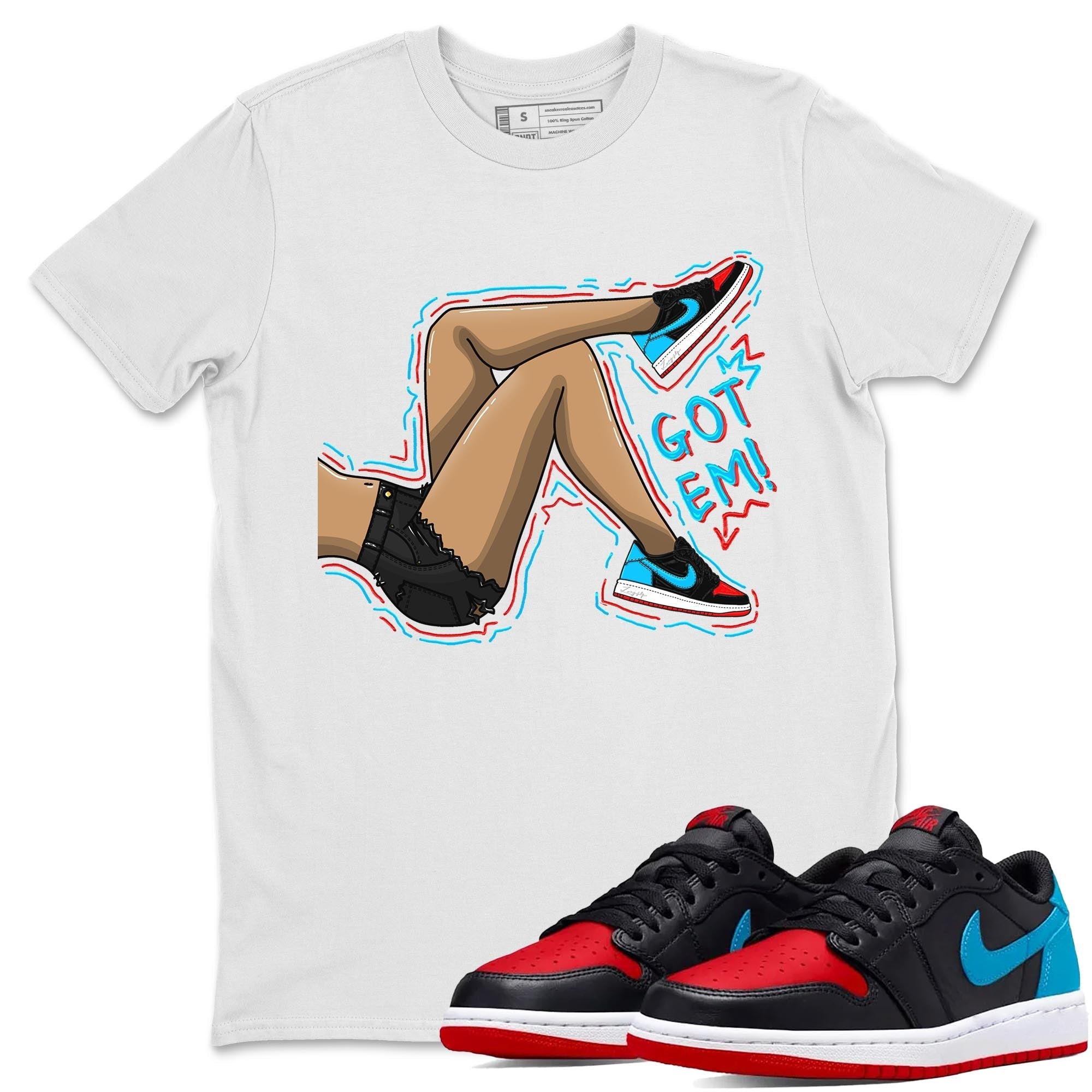 Got Em Legs snkmatch Tee - Air Jordan 1 UNC to Chicago