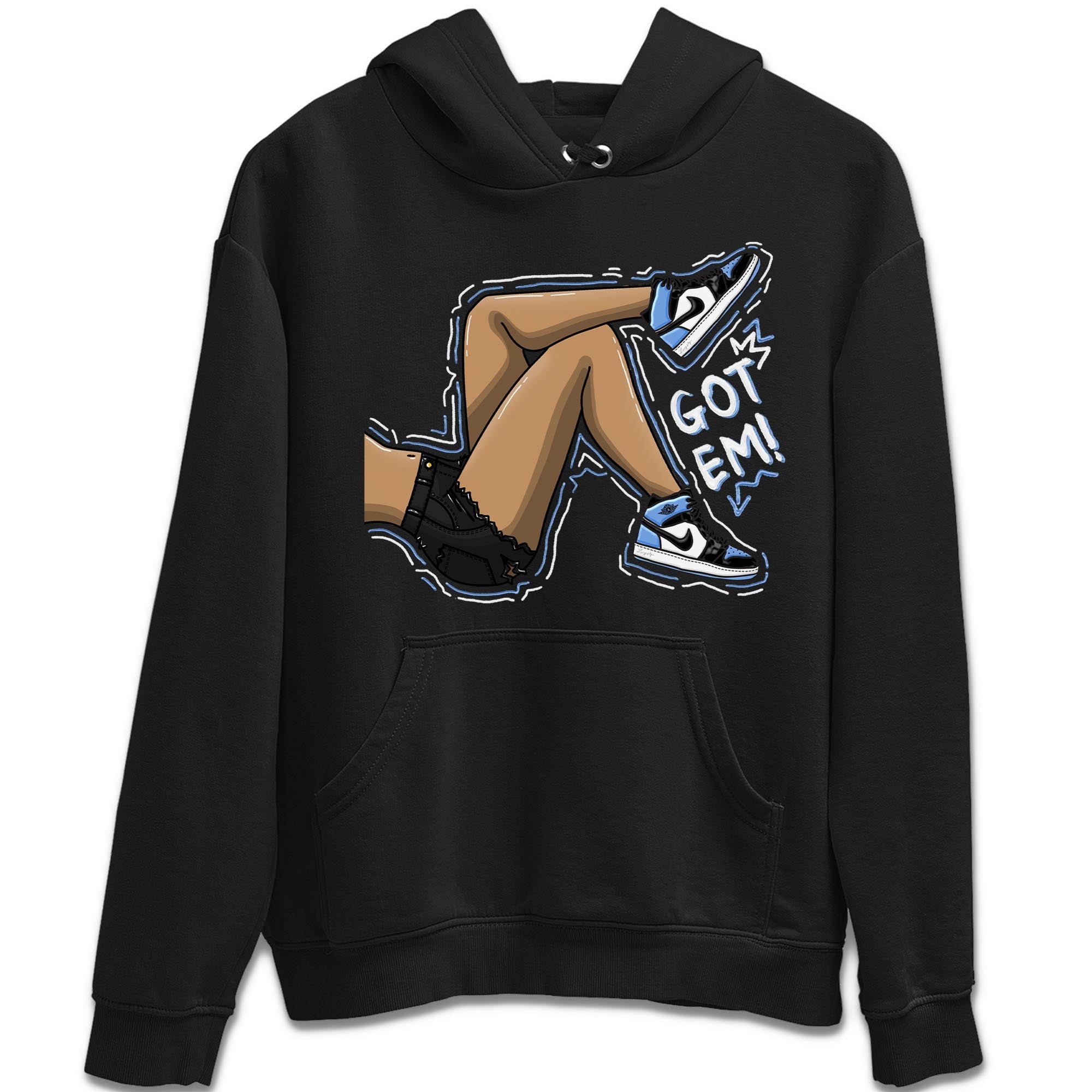 Got Em Legs snkmatch Tee - Air Jordan 1 UNC Toe