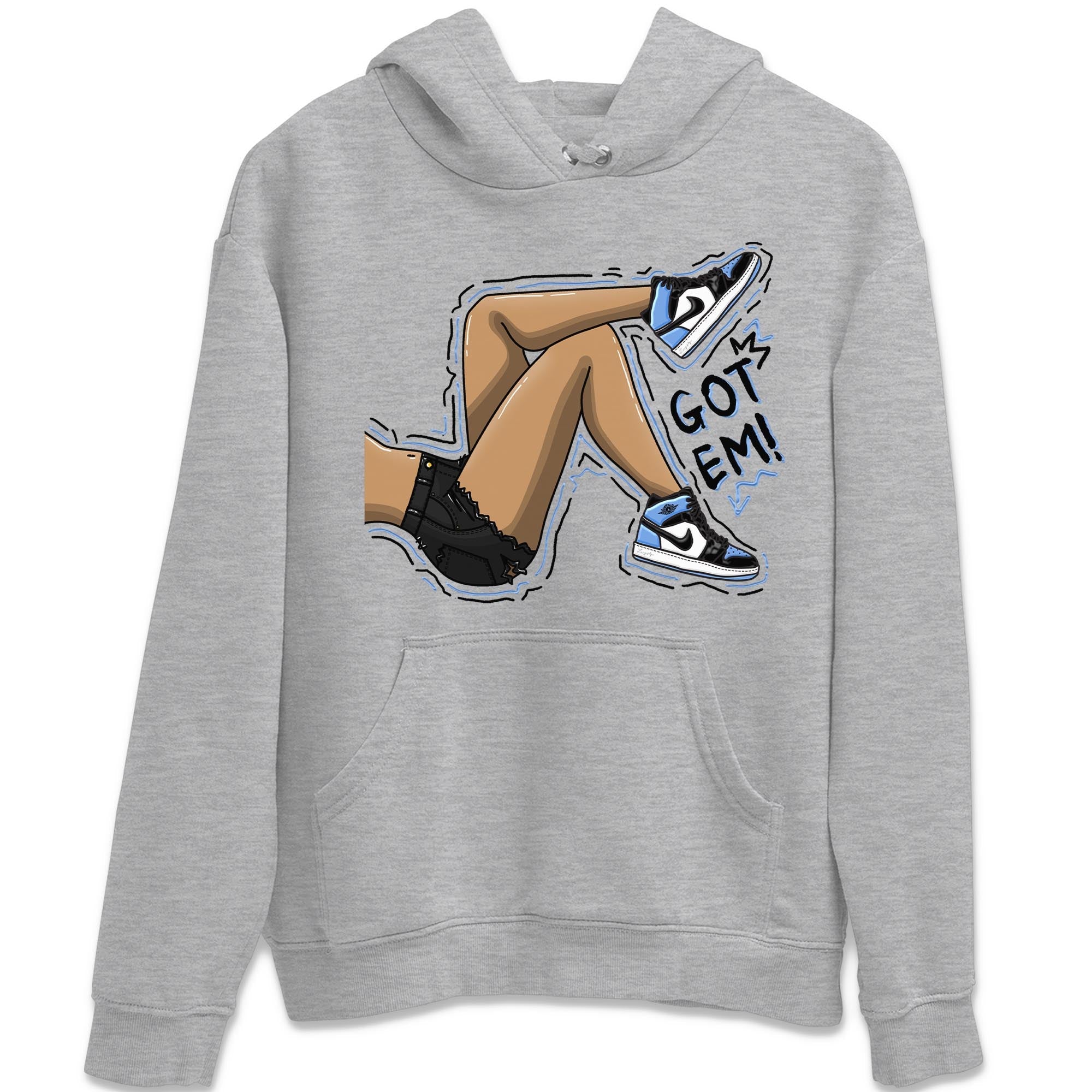 Got Em Legs snkmatch Tee - Air Jordan 1 UNC Toe