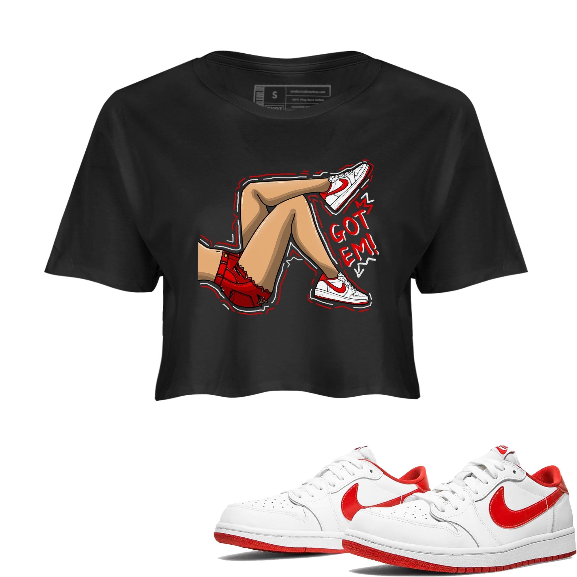 Got Em Legs snkmatch Women's Top - Air Jordan 1 University Red