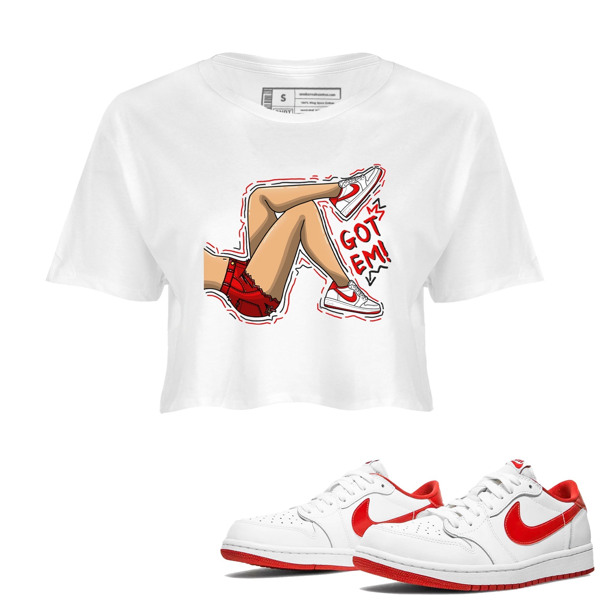 Got Em Legs snkmatch Women's Top - Air Jordan 1 University Red